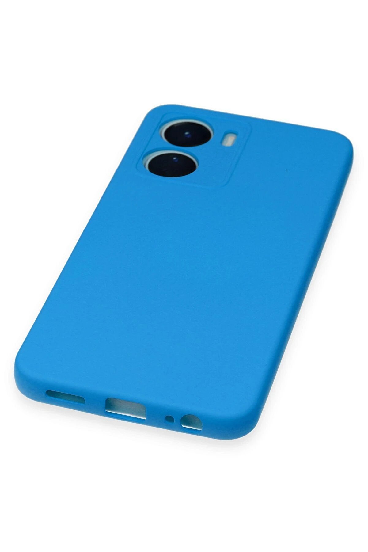 Vi̇vo Y16 Kılıf Nano İçi̇ Kadi̇fe Si̇li̇kon - Mavi̇ - Dropx7649-2599