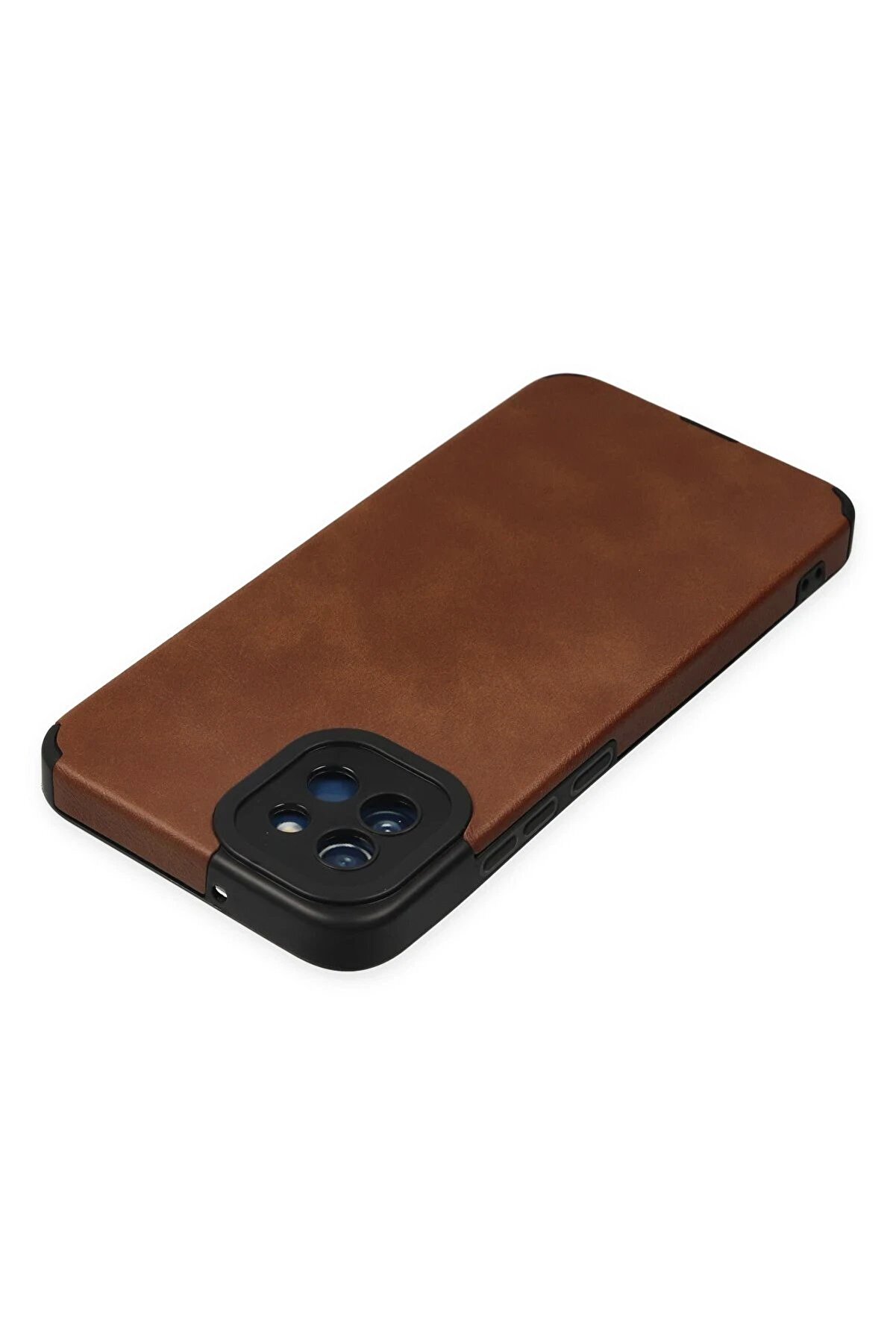 Samsung Galaxy A03 Kılıf Loop Deri̇ Si̇li̇kon - Kahverengi̇ - Dropx7416-7743