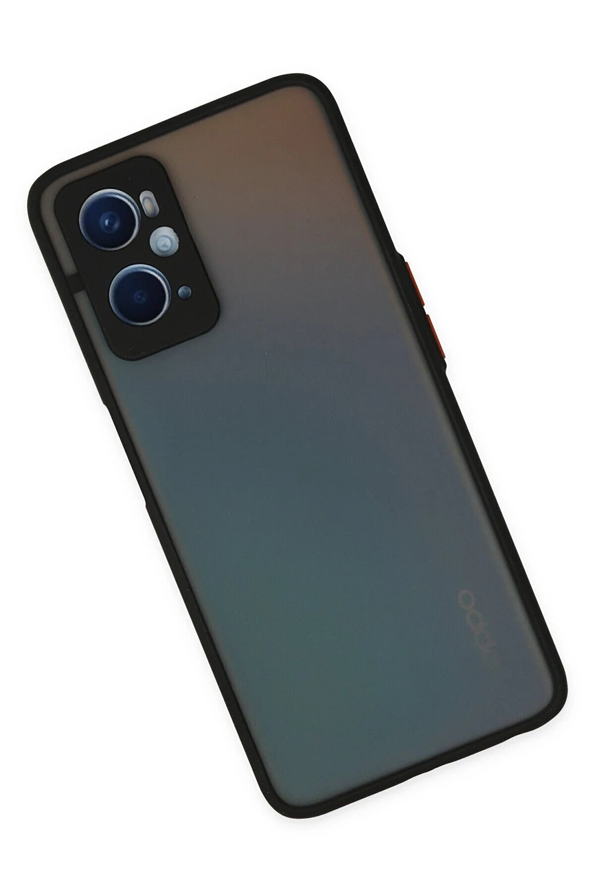 Oppo A96 Kılıf Montreal Si̇li̇kon Kapak - Si̇yah - Dropx9032-4610