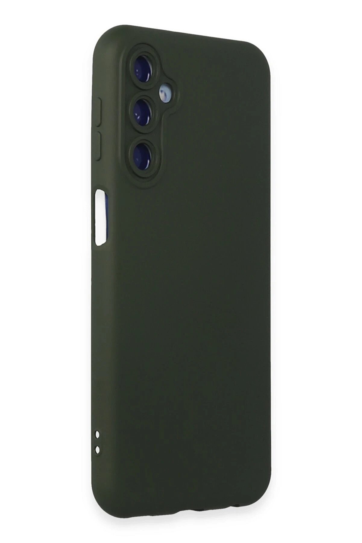 Samsung Galaxy M34 5G Kılıf Nano İ&ccedil;i̇ Kadi̇fe Si̇li̇kon - Koyu Yeşi̇l - Dropx8727-9148