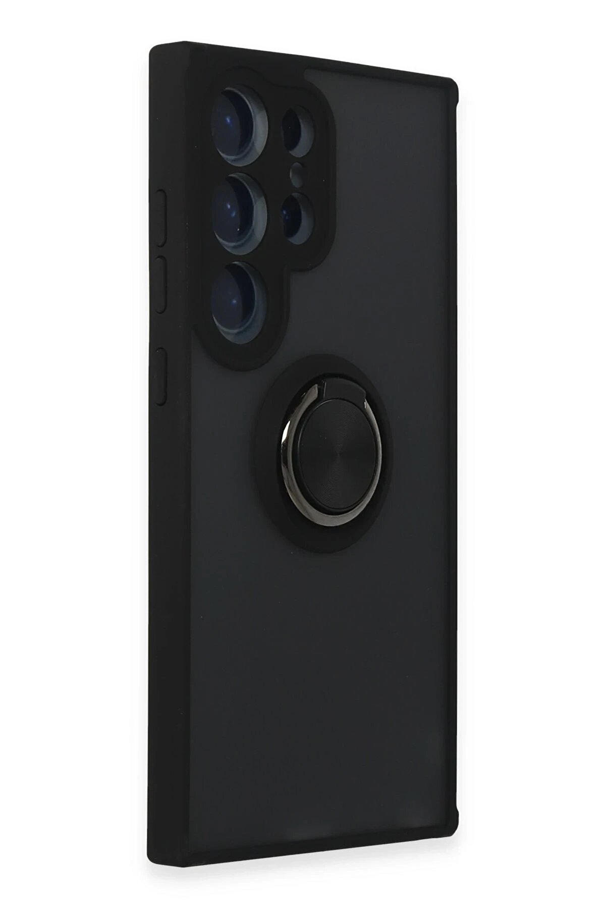 Samsung Galaxy S24 Ultra Kılıf Montreal Y&uuml;z&uuml;kl&uuml; Si̇li̇kon Kapak - Si̇yah - Dropx5597-3860