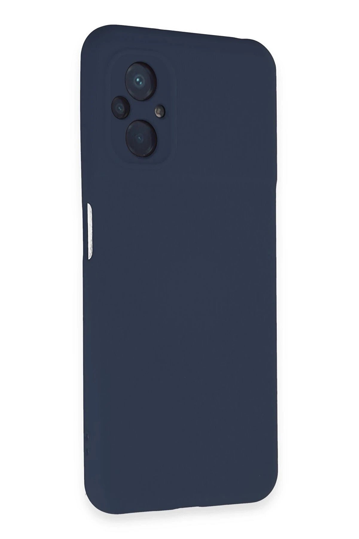 Xi̇aomi̇ Poco M5 Kılıf Nano İ&ccedil;i̇ Kadi̇fe Si̇li̇kon - Laci̇vert - Dropx1091-8617