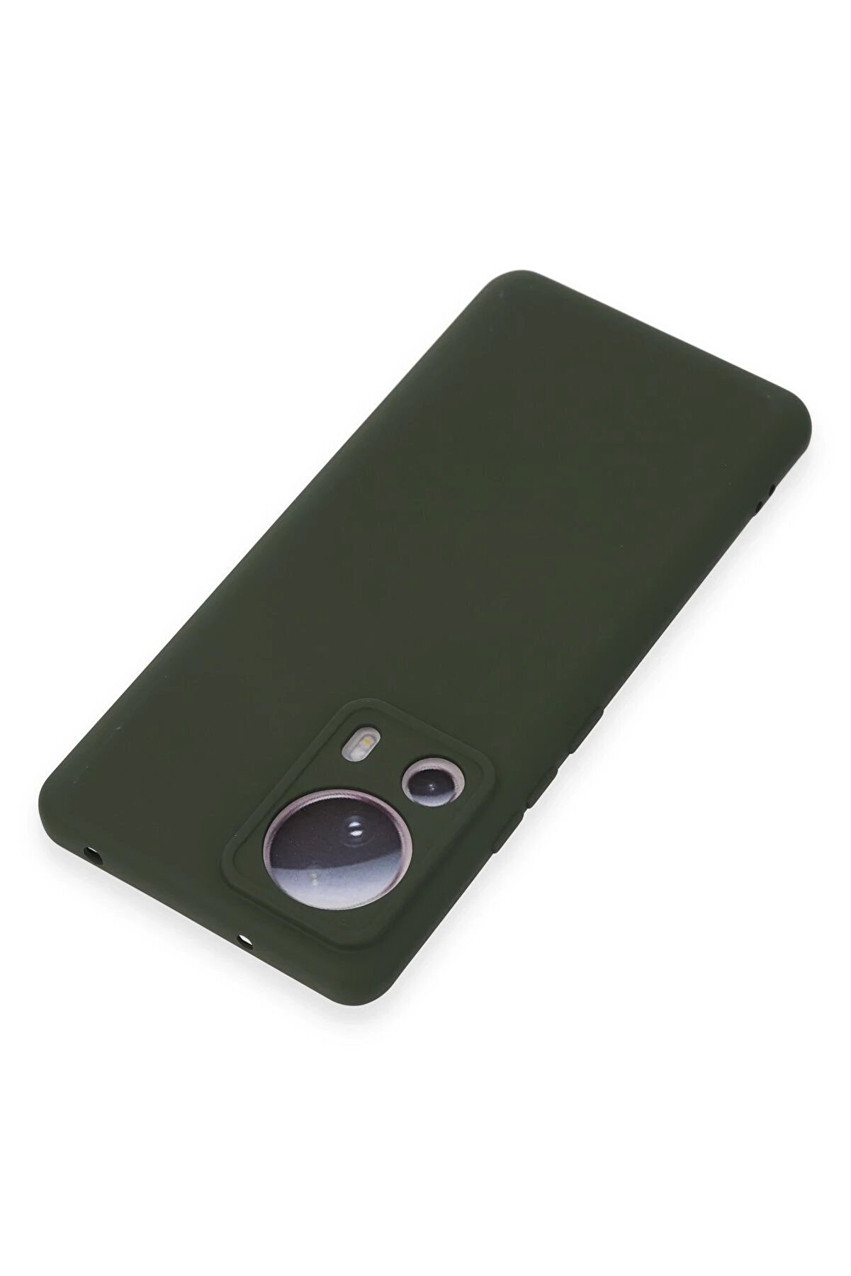 Xi̇aomi̇ Mi̇ 13 Li̇te Kılıf Nano İçi̇ Kadi̇fe Si̇li̇kon - Koyu Yeşi̇l - Dropx6918-9459