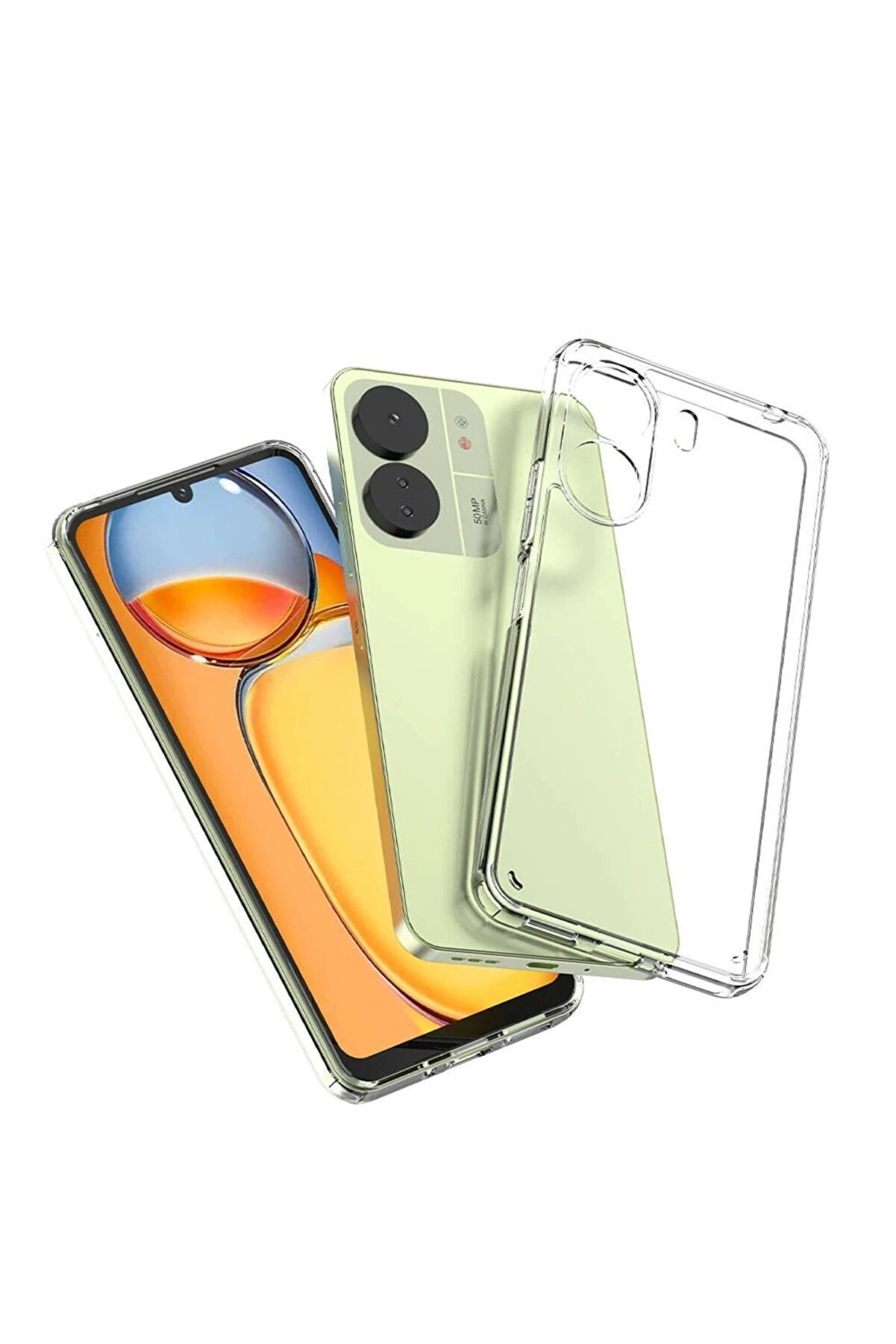 Xi̇aomi̇ Redmi̇ 13C Kılıf Lüx Şeffaf Si̇li̇kon - Dropx9068-6524