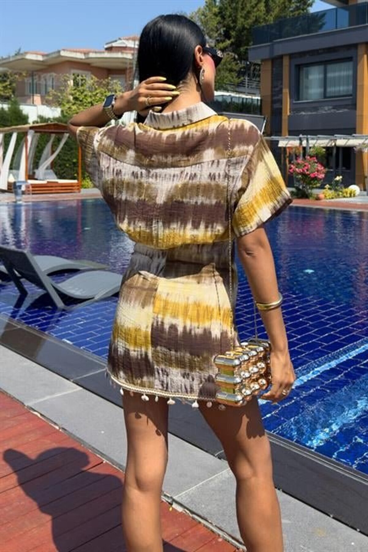 Gömlek Ve Eteği̇ Aksesuarlı Takım 10211