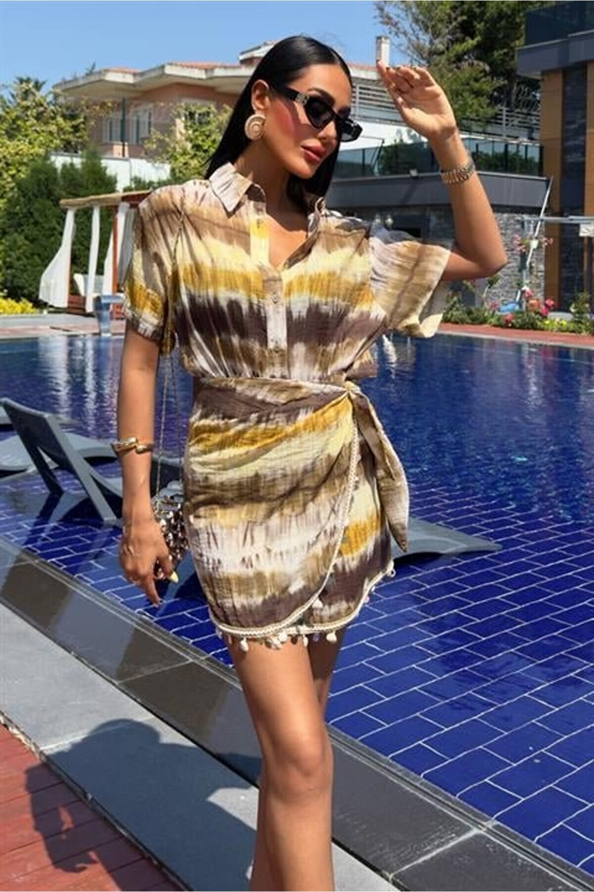 EyesOf Gömlek Ve Eteği Aksesuarlı Takım 10211