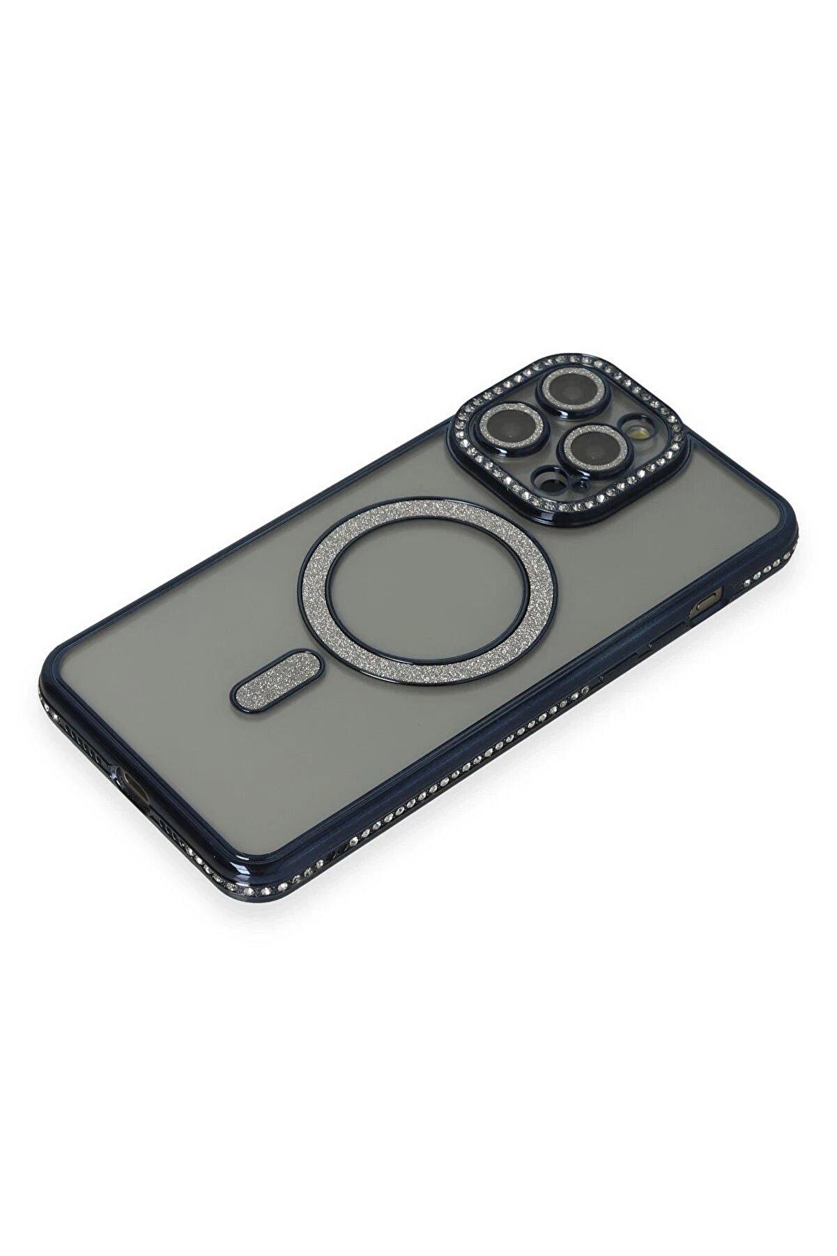 İphone 14 Pro Kılıf Joke Si̇mli̇ Magneti̇csafe Kılıf - Laci̇vert