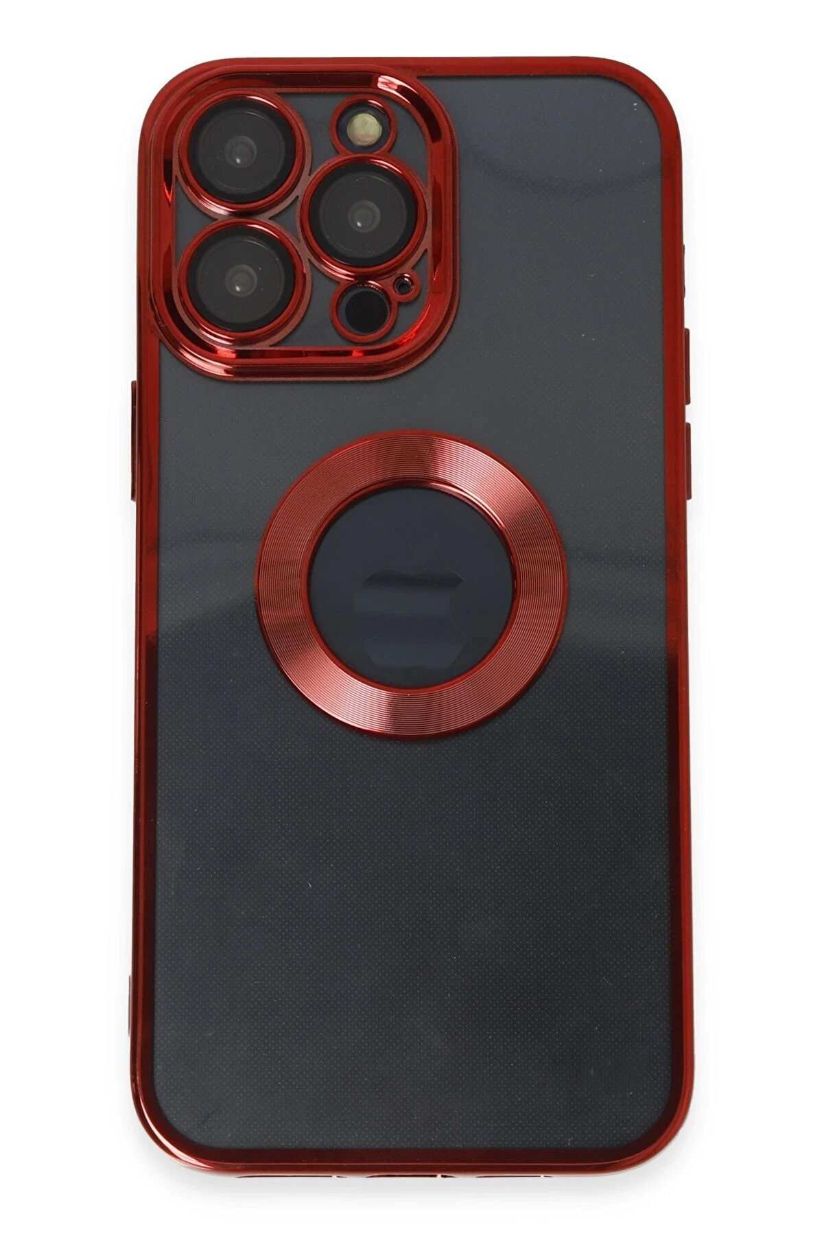 Toptan Bulurum iPhone 14 Pro Kılıf Slot Silikon - Kırmızı