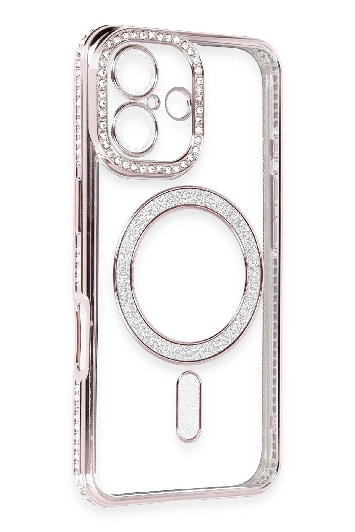 İphone 16 Kılıf Joke Si̇mli̇ Magneti̇csafe Kılıf - Pembe