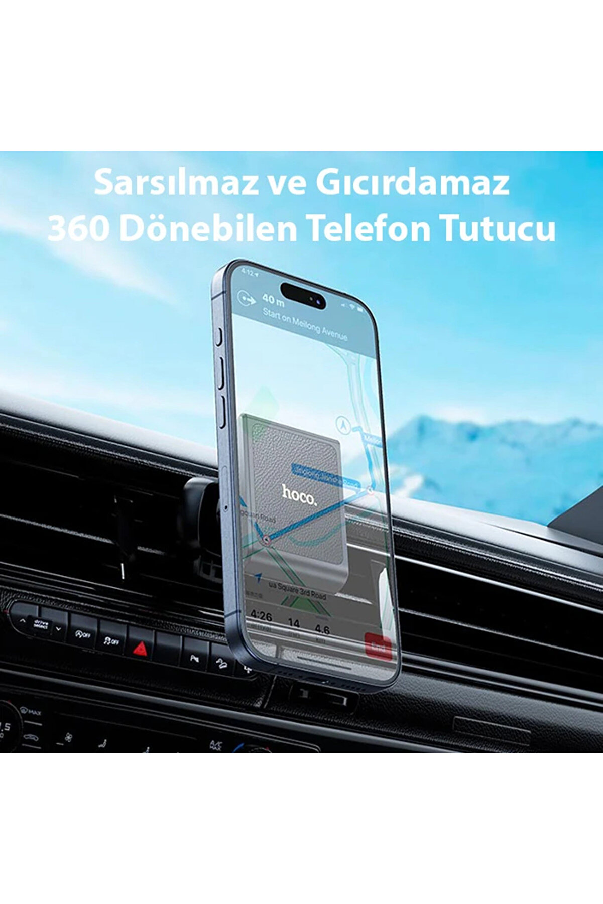 Hoco H46 Kli̇ma Havalandırma Bölmesi̇ Magsafe Manyeti̇k Araç İçi̇ Telefon Tutuc - Dropx9409-1198