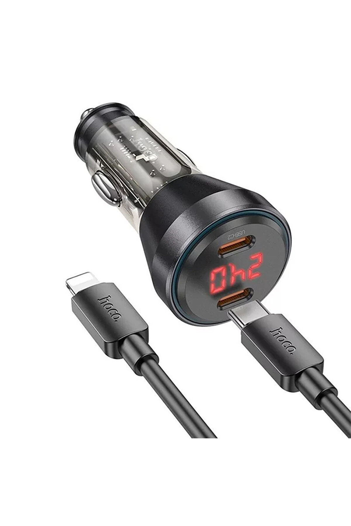 Hoco Nz12C Graceful Pd60W 2 Type-C Gi̇ri̇şli̇ Araç Çakmaklı Hızlı Şarj Aleti̇ + T - Gms1132-9861