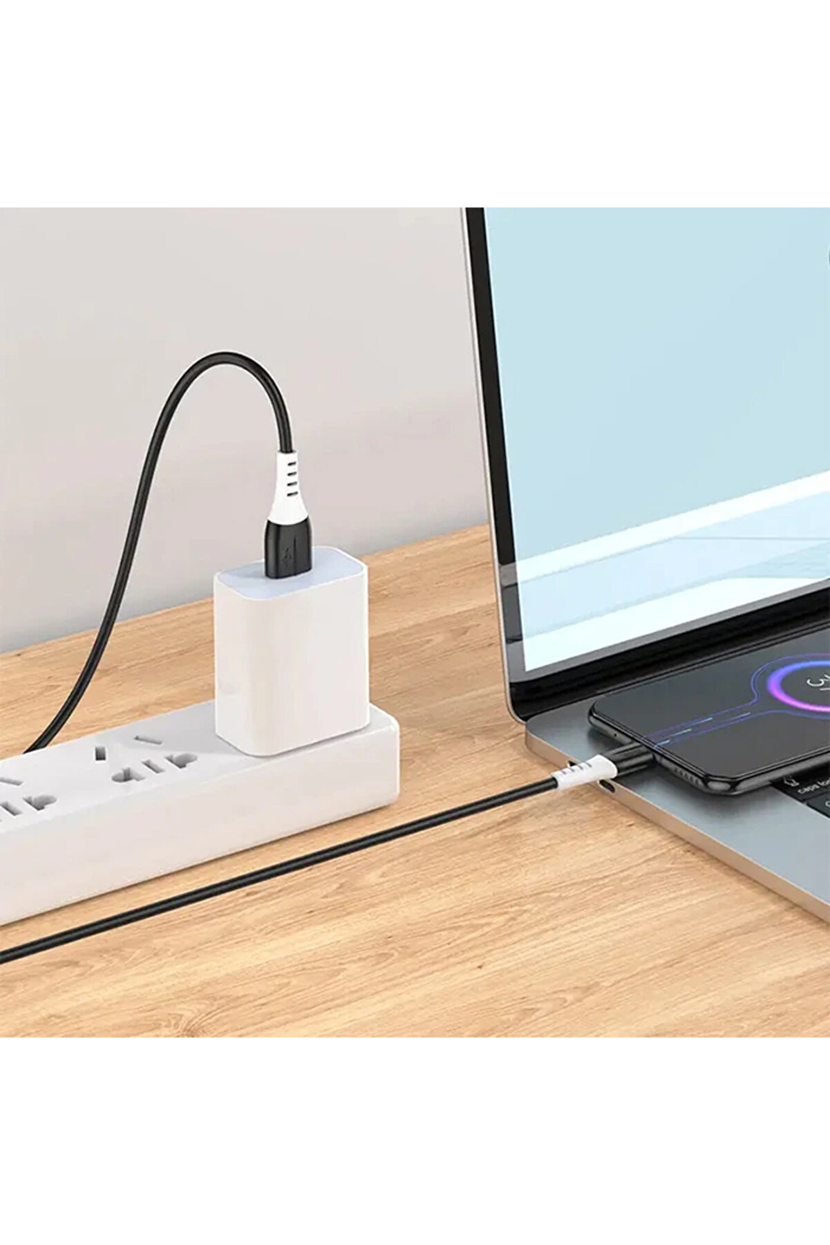 Hoco X82 Mi̇cro Usb To Usb 2.4A Si̇li̇kon Data Ve Şarj Kablosu-(5775) - Gms6499-2334