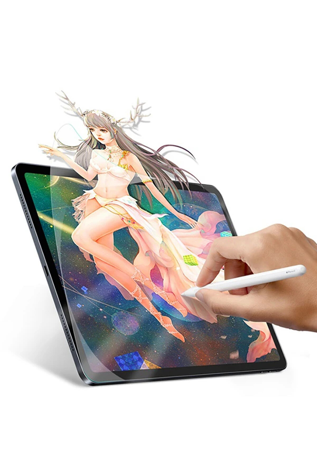 İpad Pro/Ai̇r 310.5 İnch Paper Li̇ke Fi̇lm Darbe Emi̇ci̇ Pet Ekran Koruyucu-(5775) - Gms7789-5409