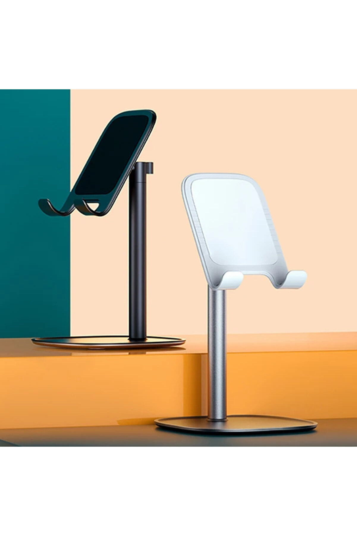 Ally Zm-12 Metal Cep Telefonu Ve Tablet Masaüstü Tutucu Stand-(1903) - Dropx5547-2811