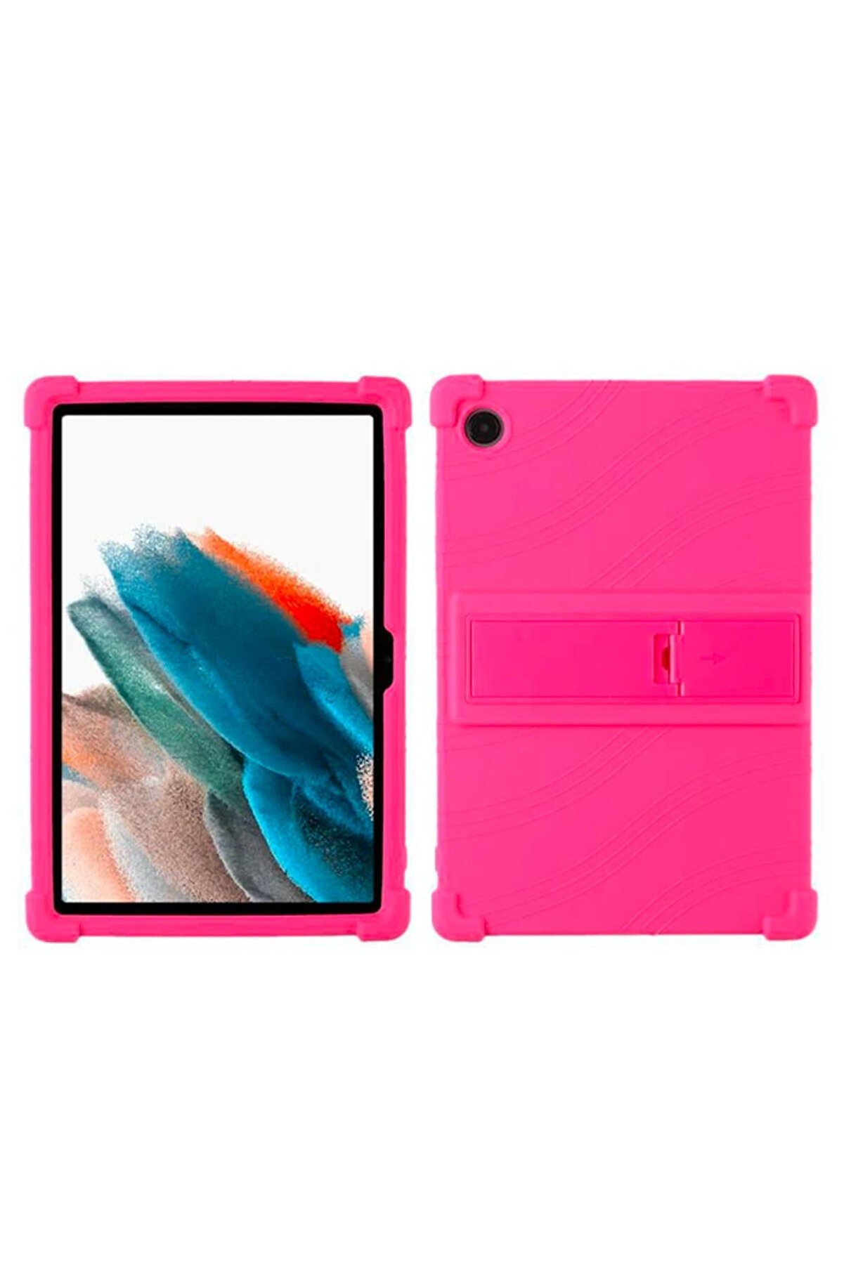 Ally Sm Galaxy Tab A8 2021 10.5 (X200/X205) Uyumlu  Kılıf Standlı Si̇li̇kon Kılıf-(19 - Dropx3211-7977