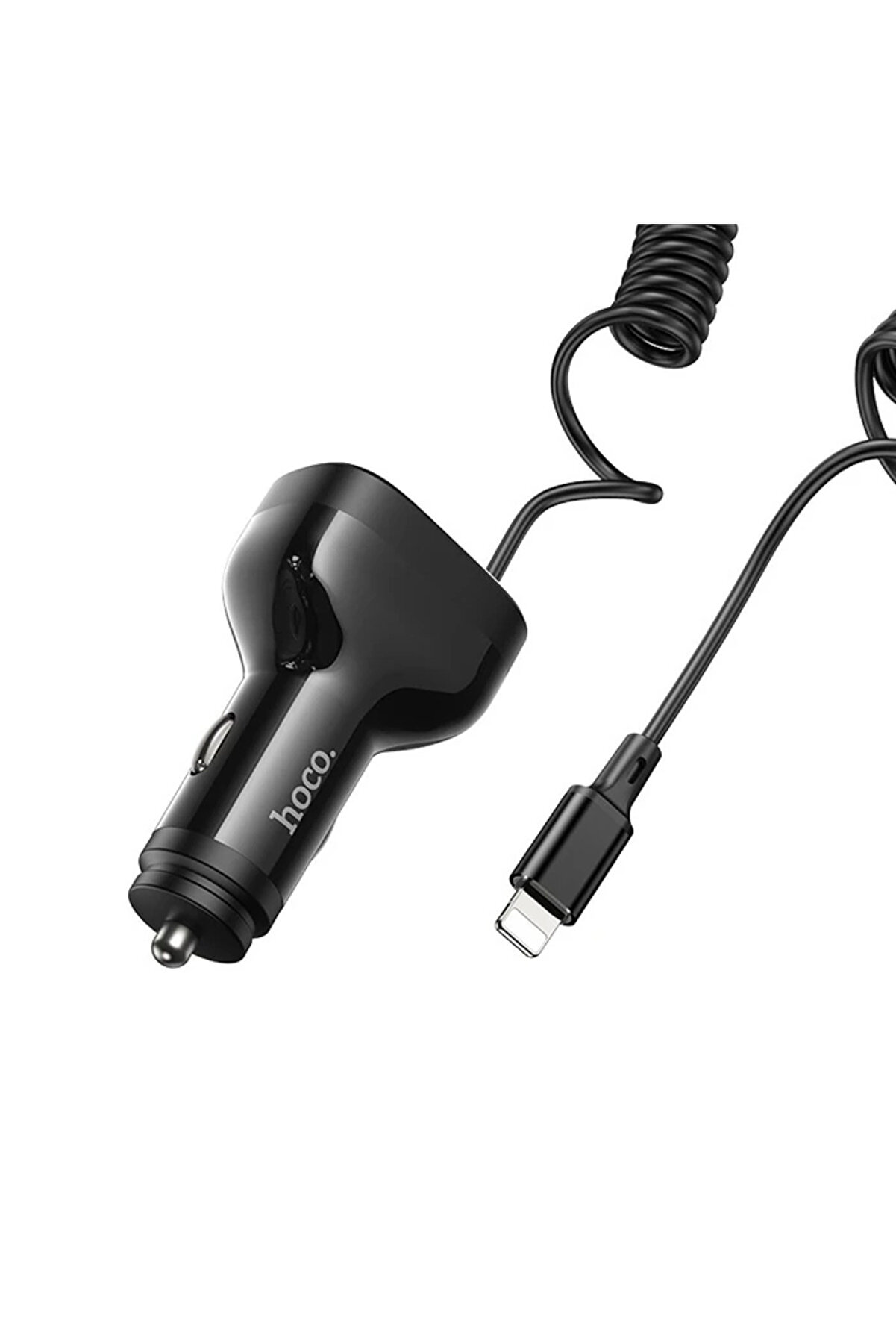 Hoco Nz11A 30W 2 Usb+ Type-C Gi̇ri̇şli̇ İphone Kablolu Araç Çakmaklık Şarj Ale - Dropx7523-5801