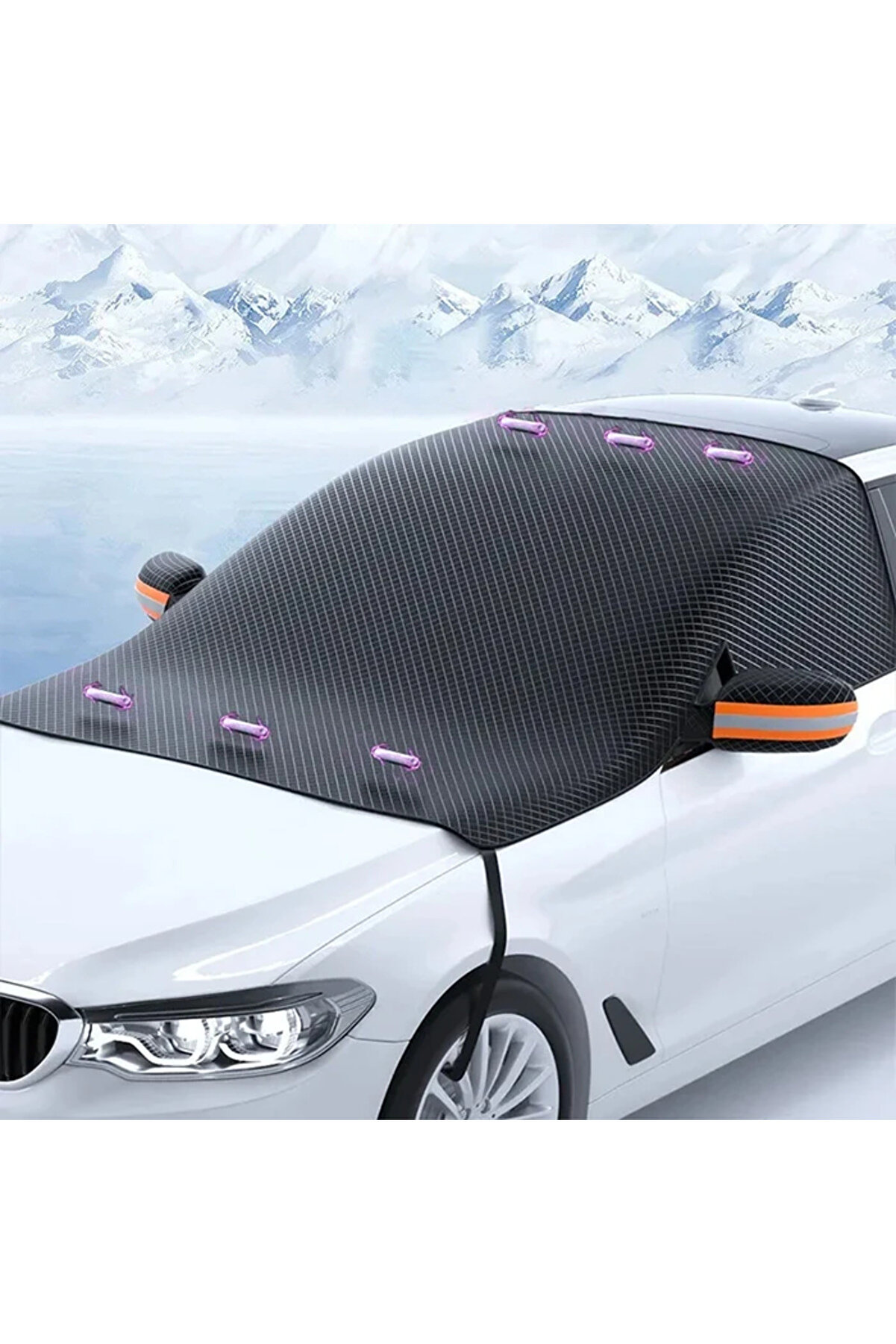 CepteToptan ALLY Araba kar kalkanı ön cam güneş kalkanı cam güneş manyetik Koruyucu ? - DROPX3189-8090