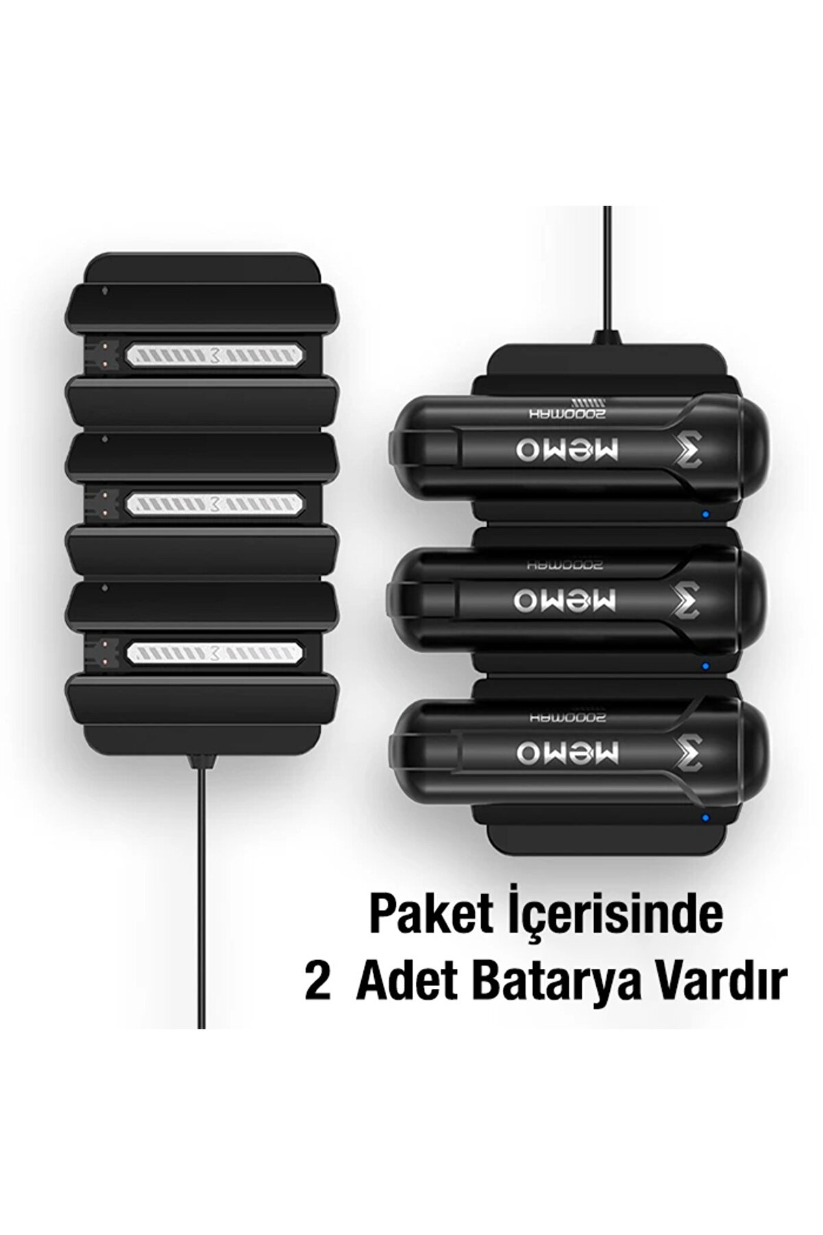Dl10 - Cx12 Telefon Soğutucu Fan Batarya Şarj Paneli̇ + 2 Yedek Powerbank-(5775) - Gms4202-1959