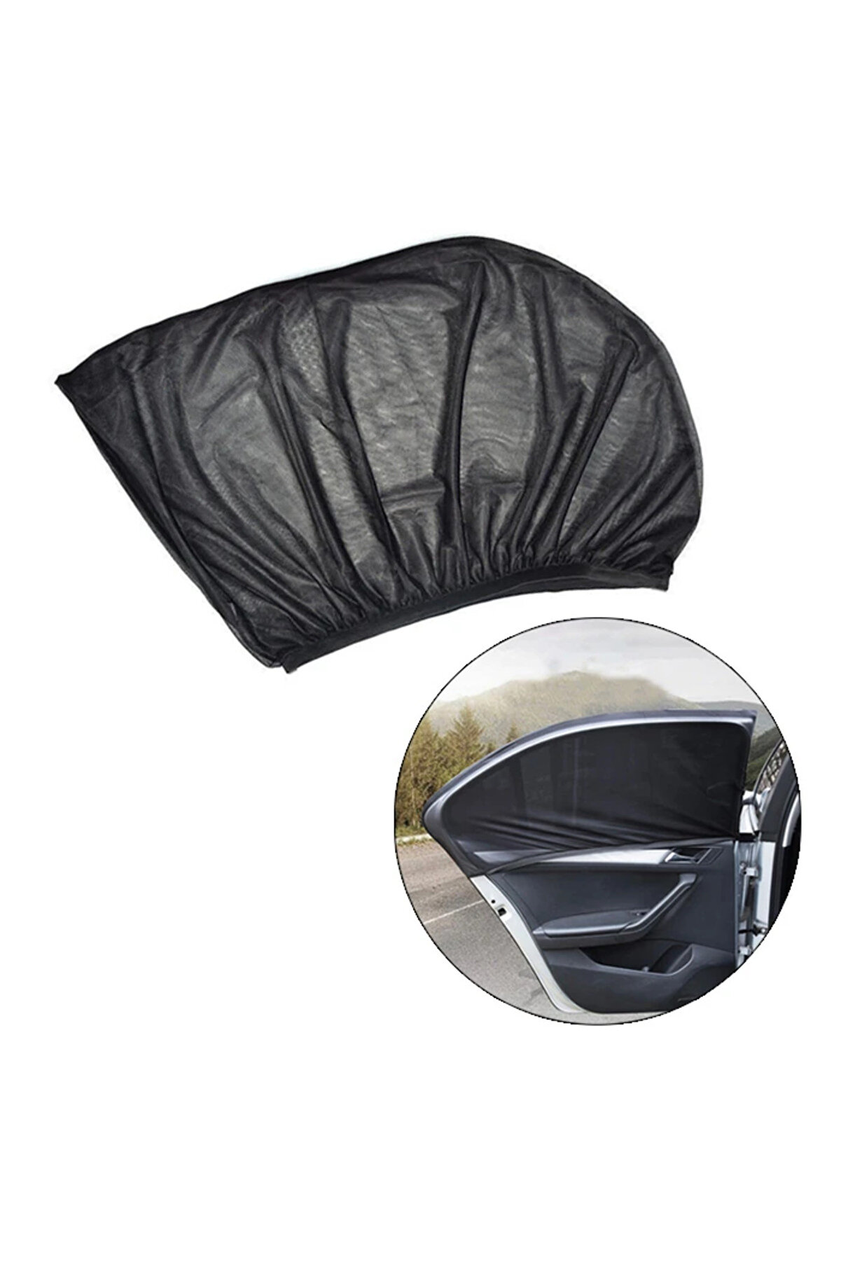 CepteToptan ALLY Araba Yan Cam Perdesi Sineklik Araç Oto Güneşlik Örtü Perde Kılıf-(1 - DROPX2340-4753