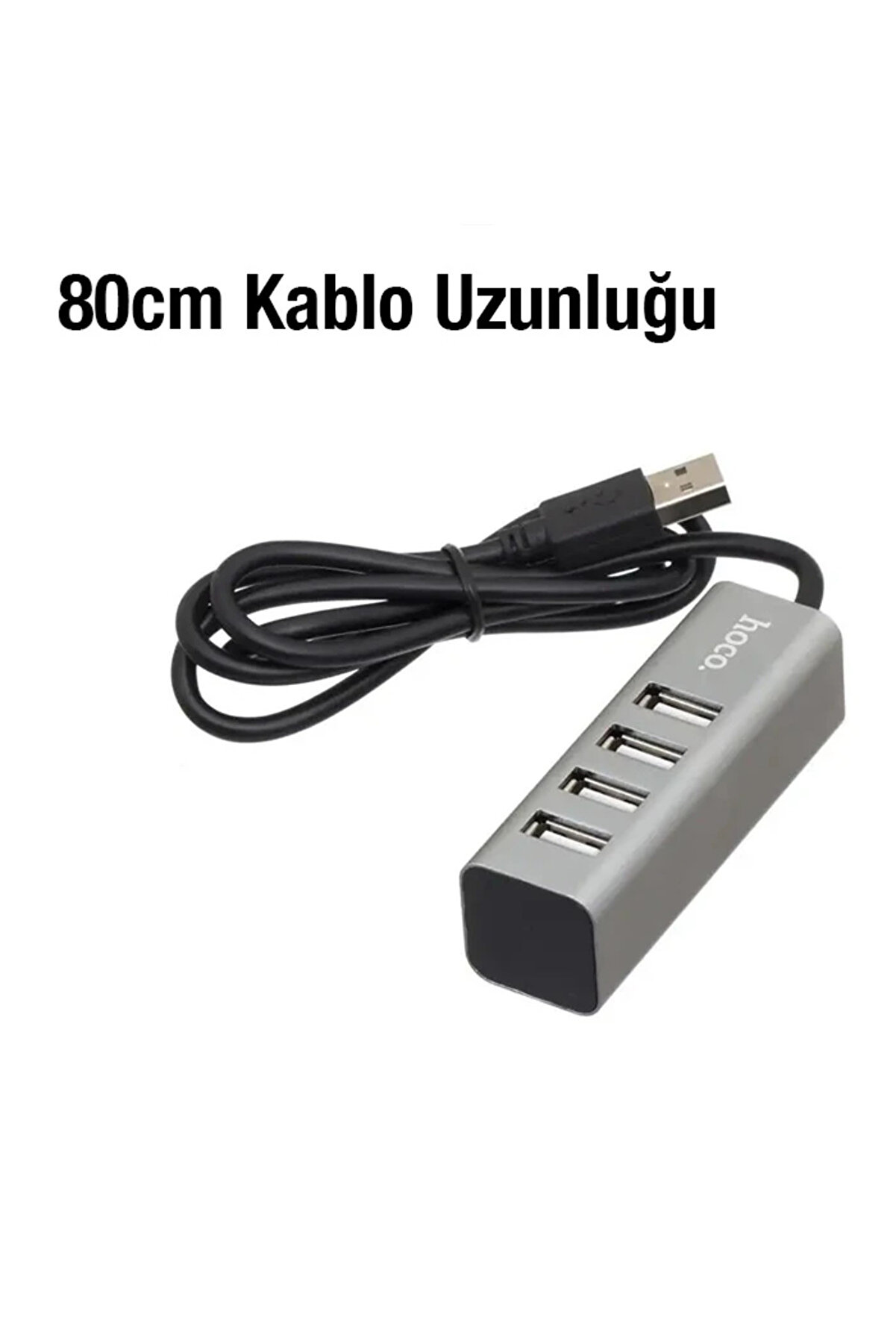 Hoco Hb1 80Cm Kablolu 4 Portlu Usb Çoğaltıcı Hub Adaptör-(5775) - Mln6207-8728