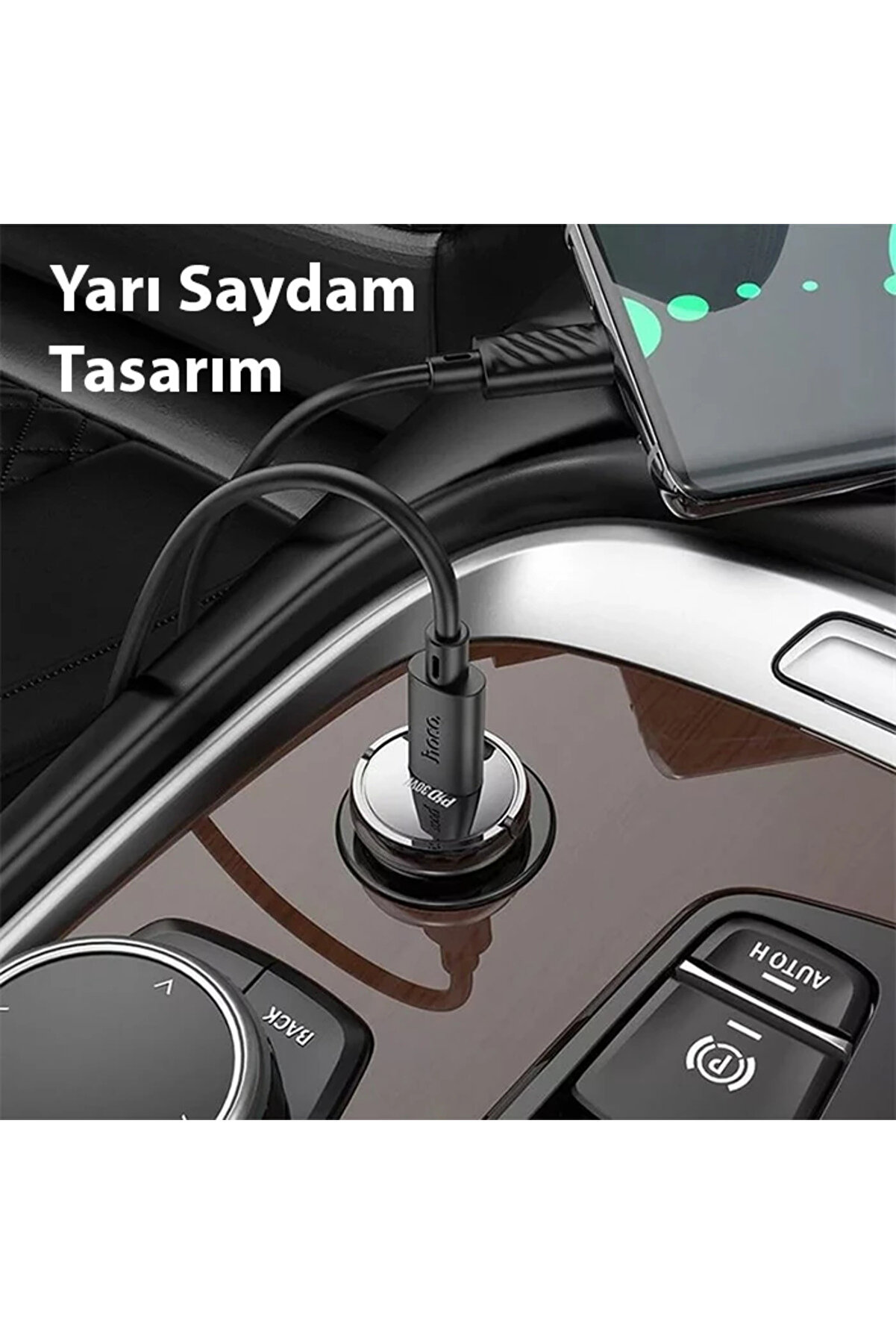 Hoco Z53 Si̇ght Si̇ngle Pd30W Type-C Gi̇ri̇şli̇ Araç Çakmaklık Hızlı Şarj Aleti̇-(5 - Gms2604-7893