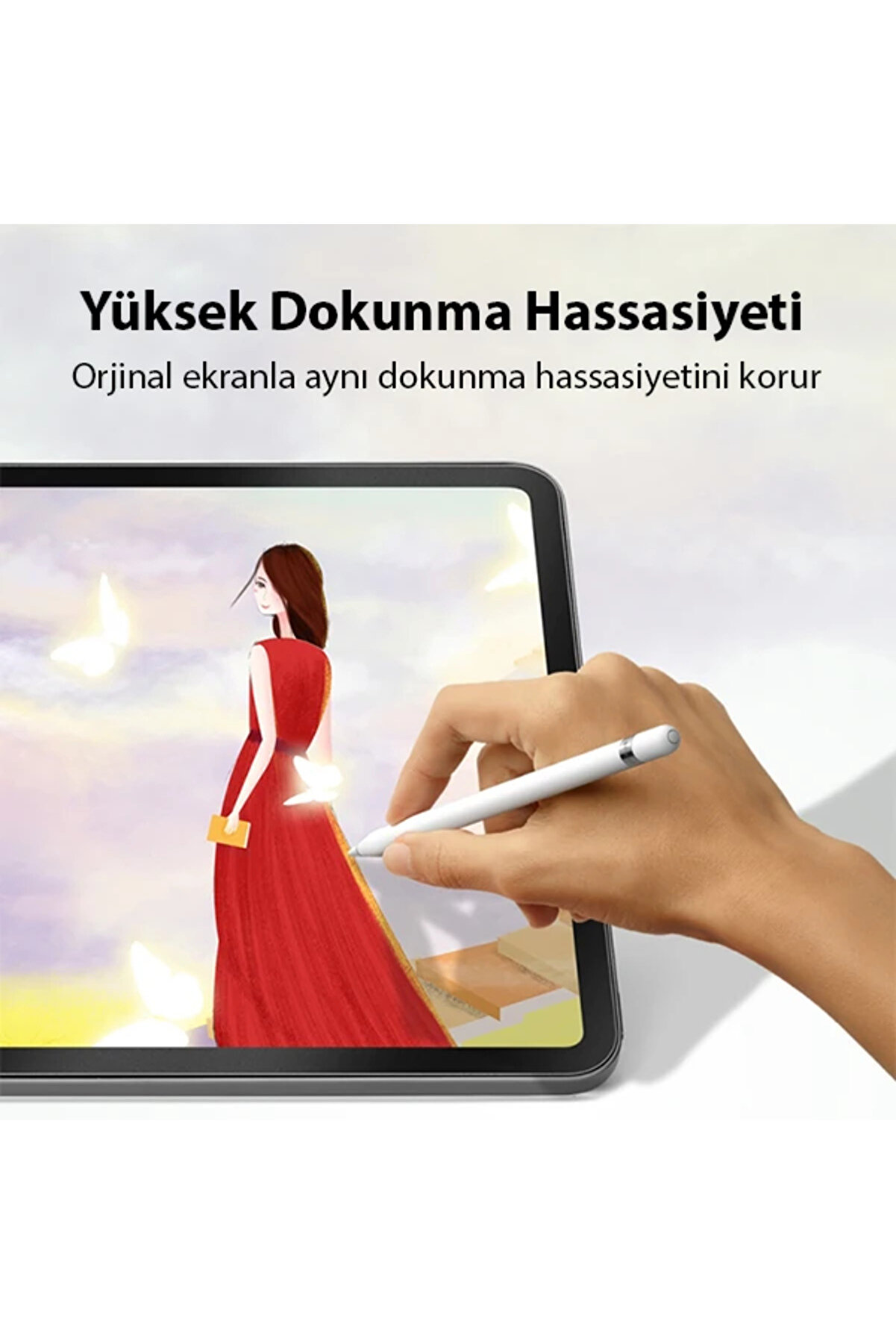 Ally İpad Mi̇ni̇ 6 (2021) Ve Mi̇ni̇ 7 (2024) Paper Li̇ke Fi̇lm Darbe Emi̇ci̇ Pet Ekran Koruy - Gms3795-9346