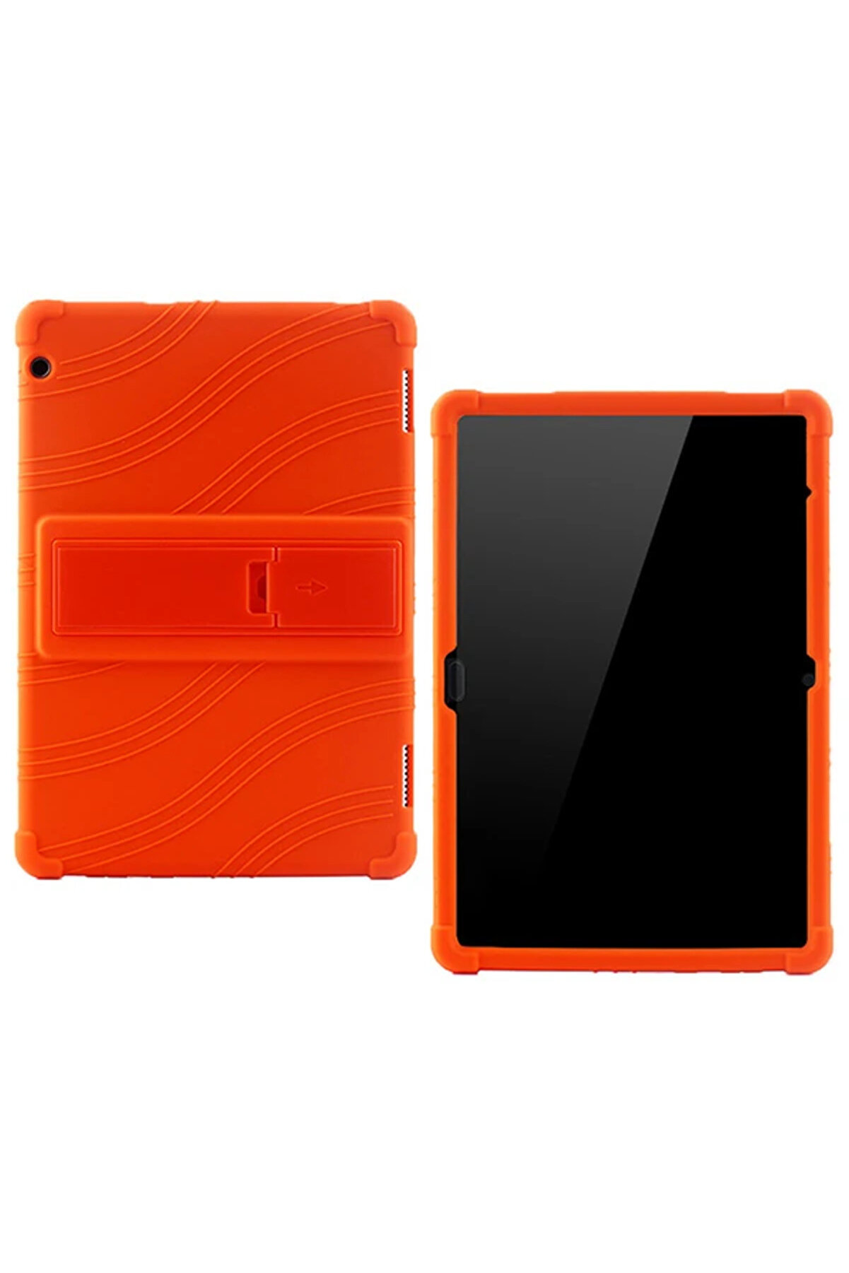 Huawei̇ Medi̇apad T510 Standlı Si̇li̇kon Kılıf-(1903) - Teknocep5985-4470