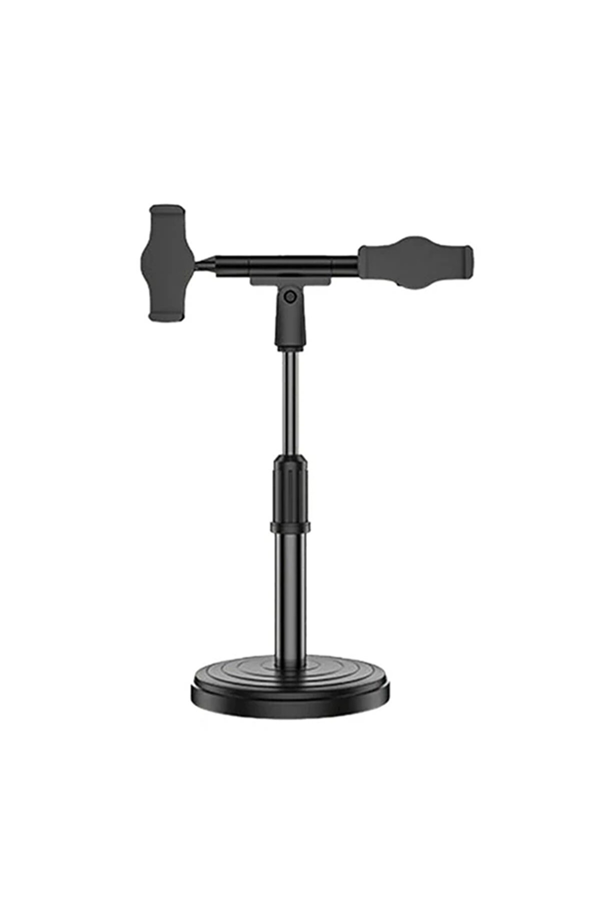 CepteToptan ALLY Masaüstü Youtube Tiktok Canlı Yayın Çift Telefon Tutucu Stand-(1903) - DROPX6038-9221