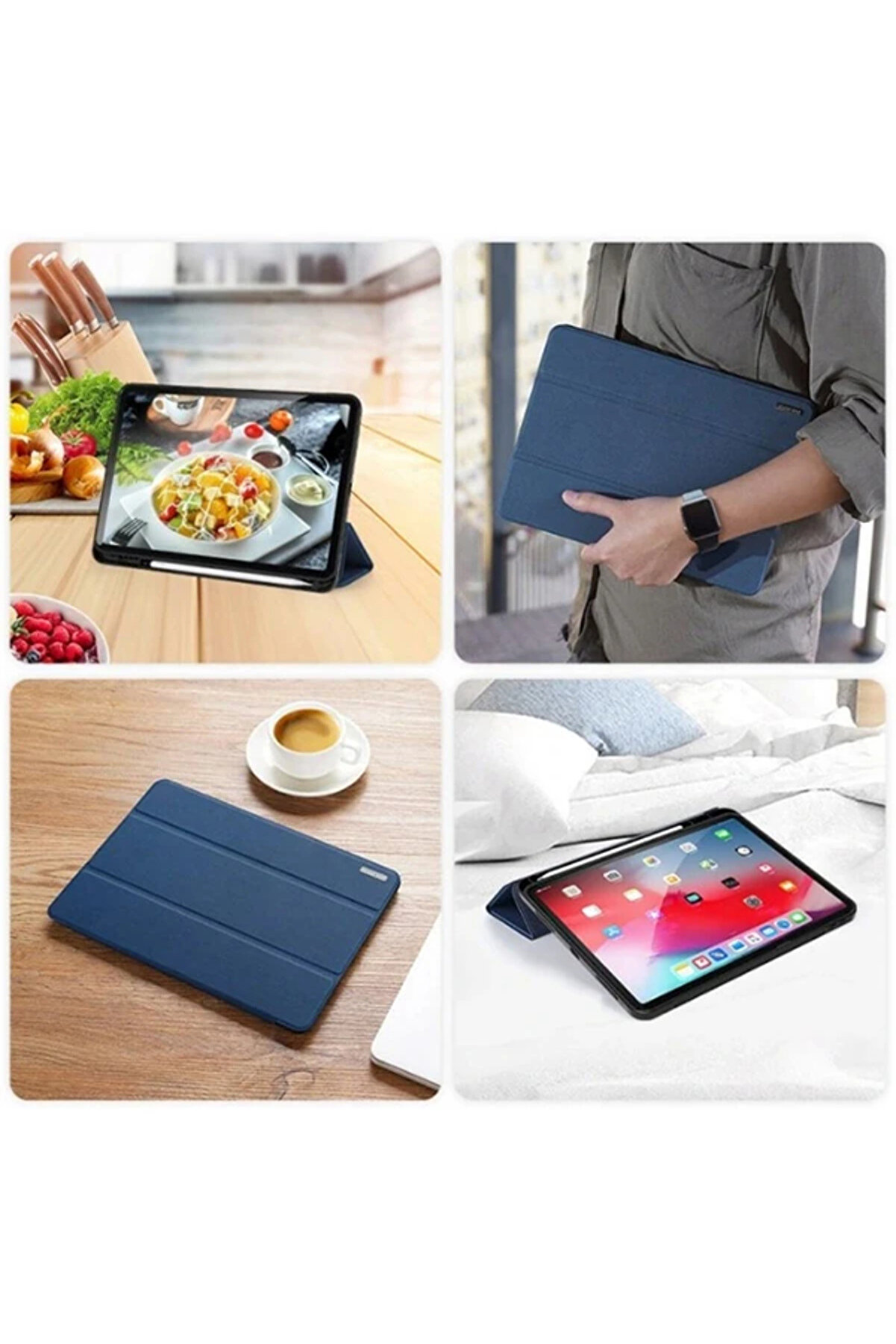 Dux Duci̇s İpad Ai̇r 4 10.9 Kılıf Kalem Yerli̇ Soft Tpu Mıknatıslı Kılıf (Domo) - Gms8261-2516