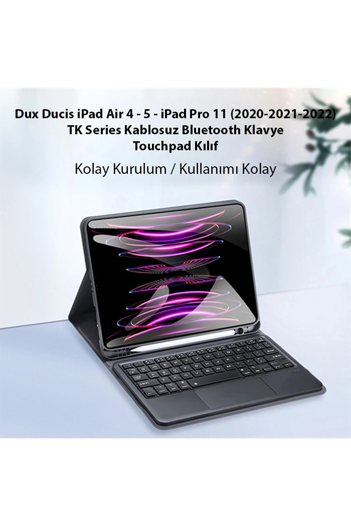 Dux Duci̇s İpad Ai̇r 4 / 5/İpad Pro 11 (2020/2021/2022)Uyumlutk Seri̇es Kablosuz Bluet - Dropx8473-7644