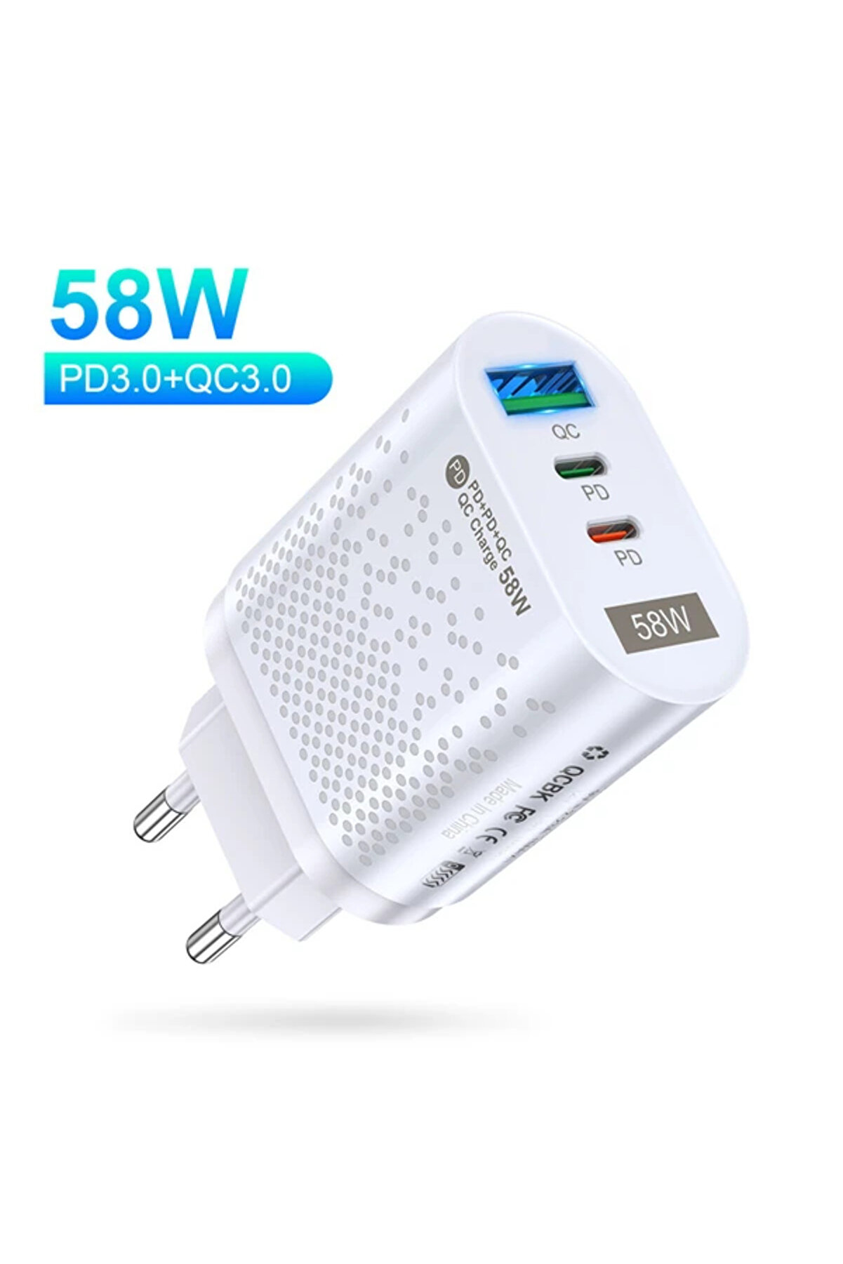 Moda Shop & Butik USLİON PD 58W USB + Type-c Hızlı Şarj Başlığı-(5775) - aa6386-2796