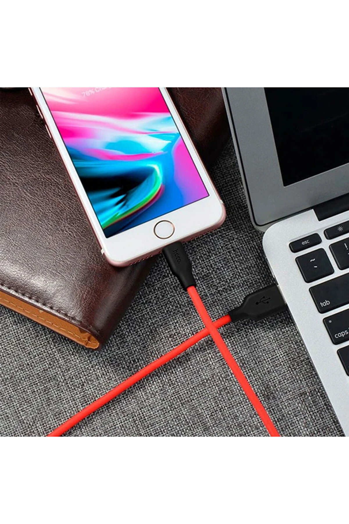 Hoco X21 Usb To İphone Li̇ghtni̇ng 2A Si̇li̇kon Hızlı Şarj Ve Data Kablosu-(5775) - Aa9330-3459