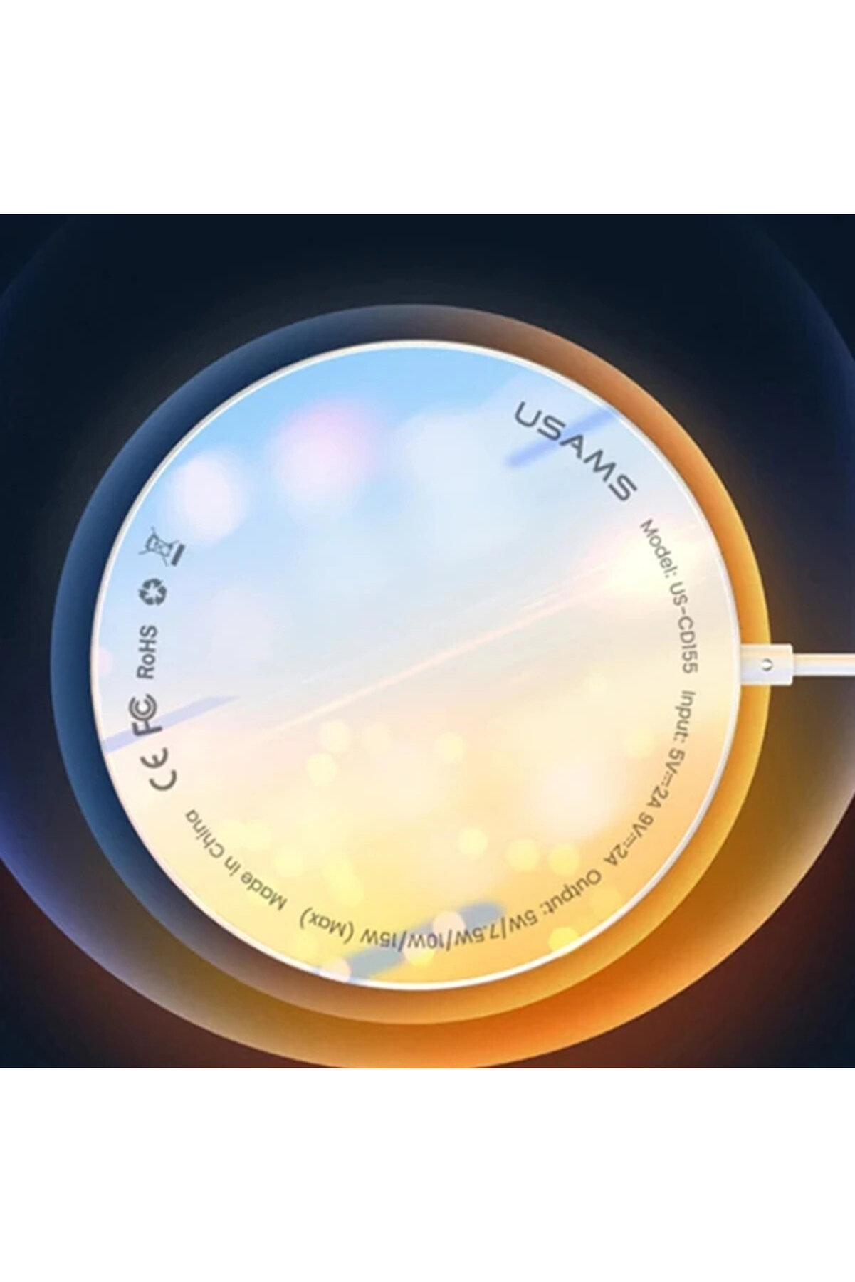 Usams Magsafe 15W İphone 15-14 -13-12 İçi̇n Ultra İnce Mıknatslı Kablosuz Wi̇ - Dropx6236-3844