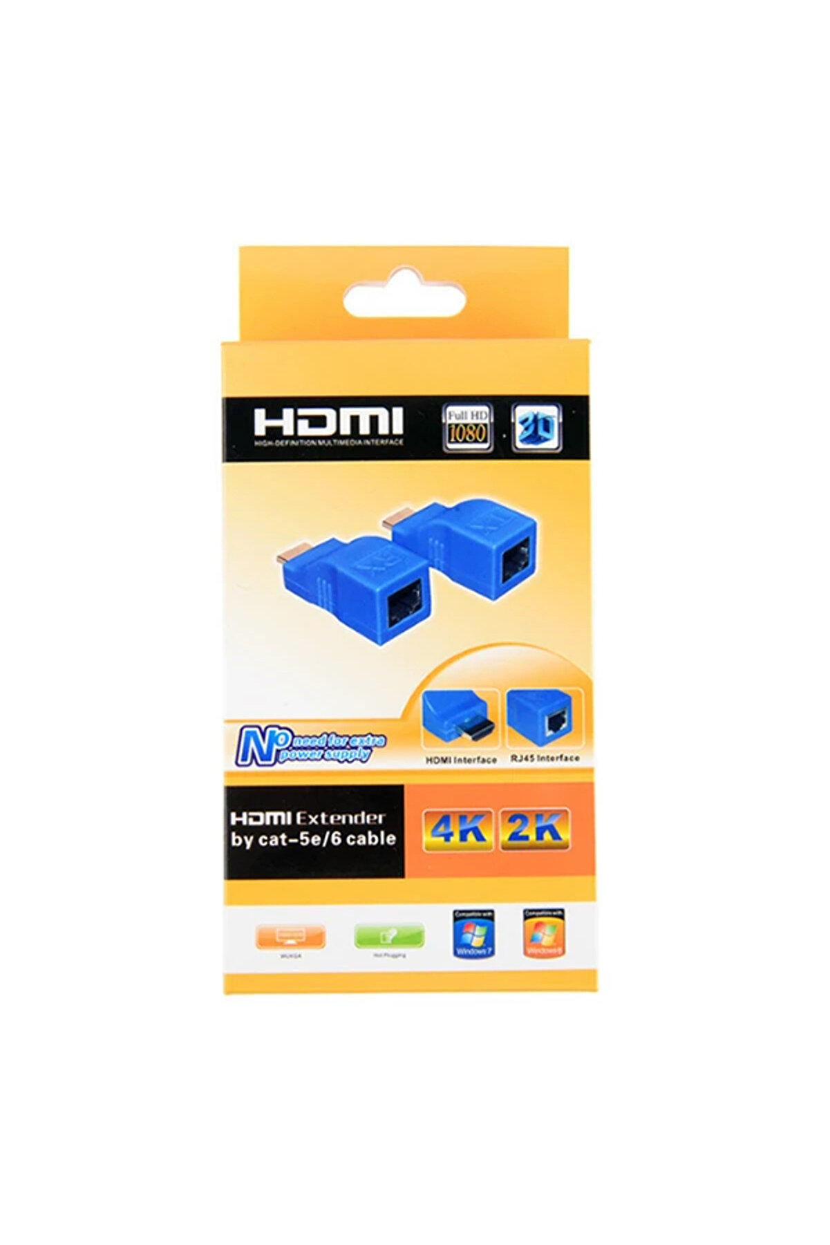 Ally Hdmi̇ Extender 4K 3D Rj45 Cat6 Ile 30M Hdmi̇ Uzatıcı-(5775) - Tygo2468-4342