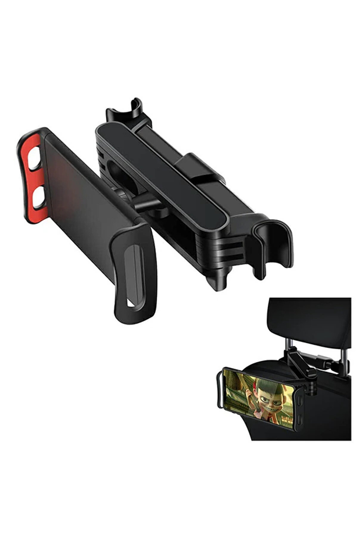 Ally Chz-06 Teleskopi̇k Araç Arka Koltuk 12.9 İnch Tablet Telefon Tutucu-(1903) - Dropx5862-8950