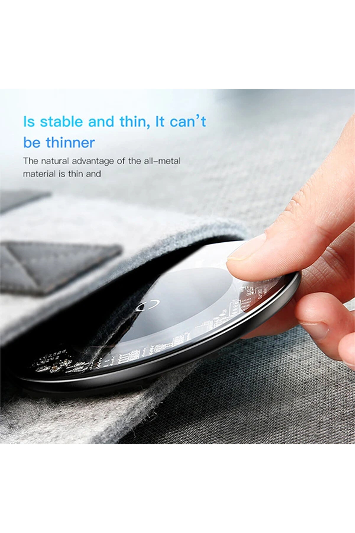 Si̇mple Kri̇stal 10W Qi̇ Wi̇reless Kablosuz Hızlı Şarj-(1903) - Dropx6593-4467