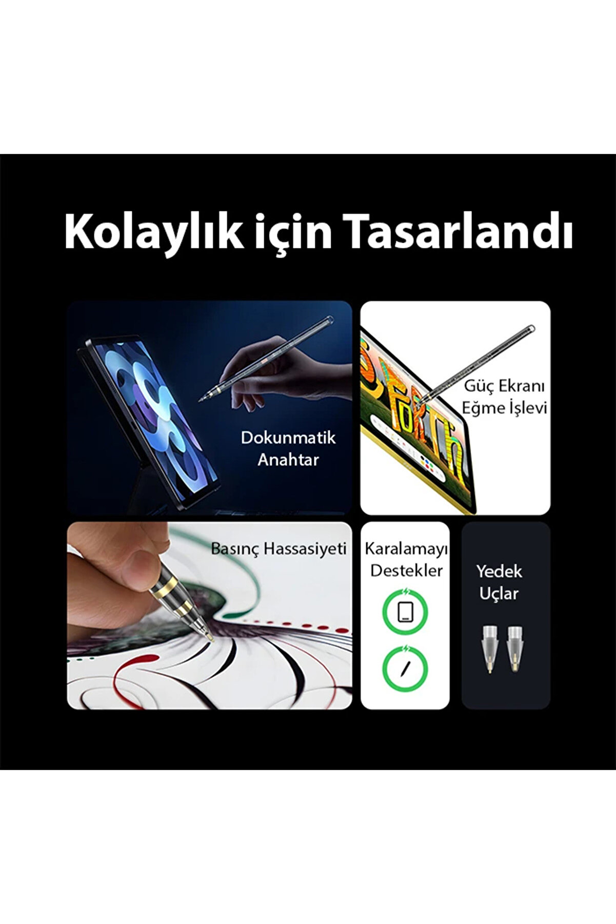 Dux Duci̇s Sp-04 Manyeti̇k Şarjlı Stylus Pen İpad Tablet Dokunmati̇k Kalem Transparen - Gms2238-5825