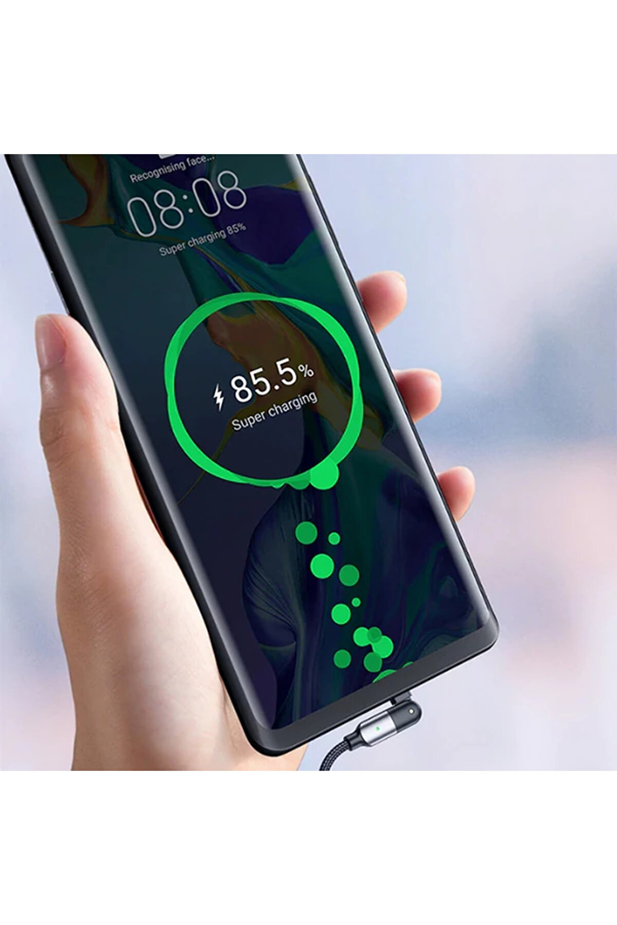 Ally 60W Usb Type-C Pd Hızlı Şarj Kablosu 2Metre Döner Başlıklı Kablo-(5775) - Gms3088-5769