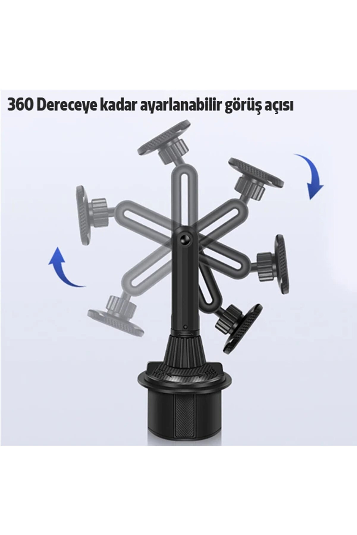 Ally 360 Derece Döner Manyeti̇k Araç Içi̇ Telefon Tutucu - Bardak Tutucu Yeri̇ İ - Dropx6521-9030