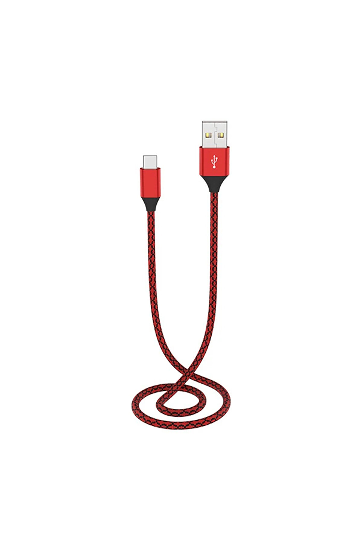 Ally Usb Type C 3.0A Hızlı Kopmaz Halat Usb Şarj Kablosu 1Mm-(1903) - Dropx4037-5325