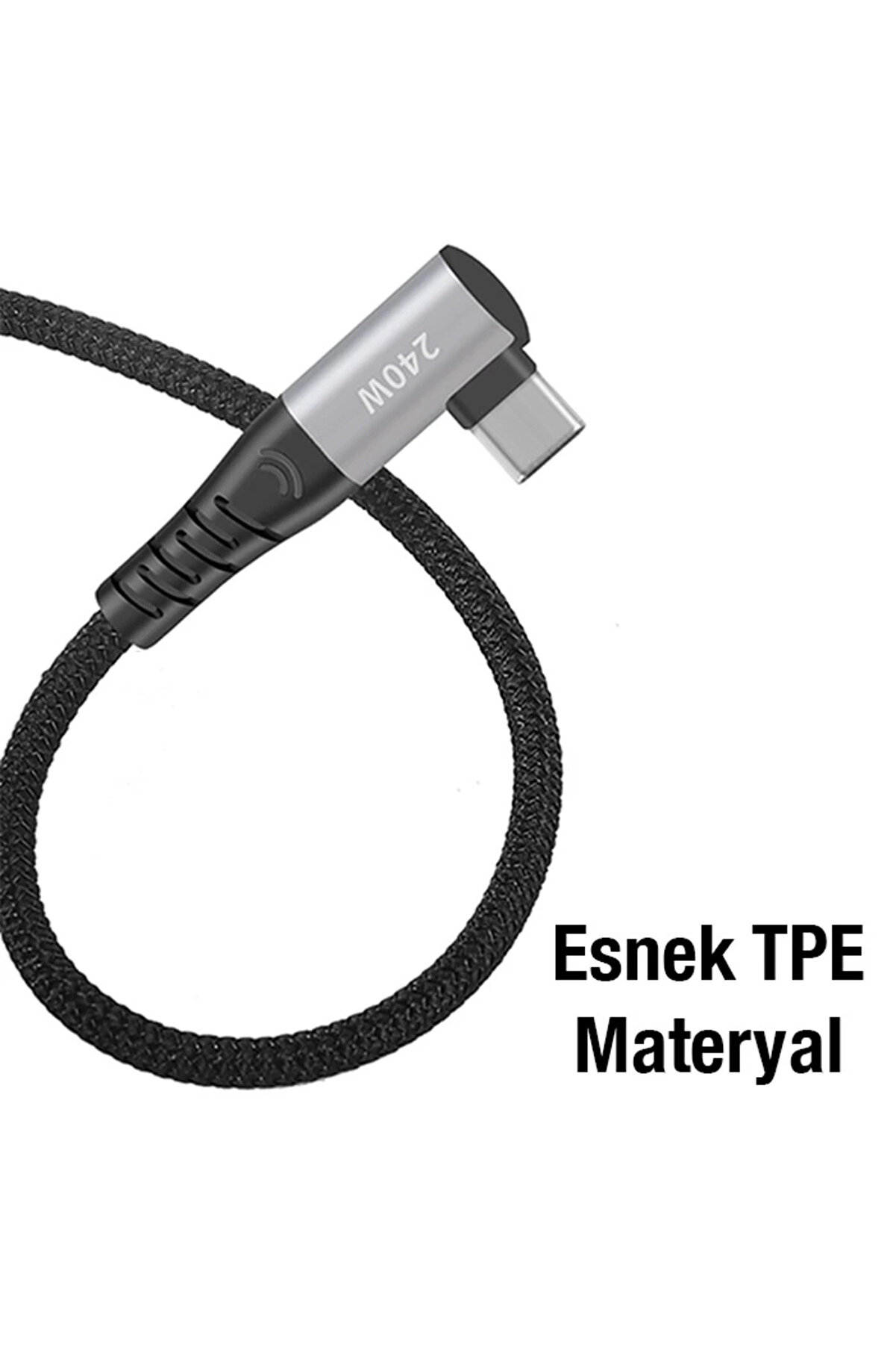 Ally 240W Type-C To Type-C Yatay Laptop-Telefon Hızlı Data Ve Şarj Kablosu-(1 - Dropx2170-3856