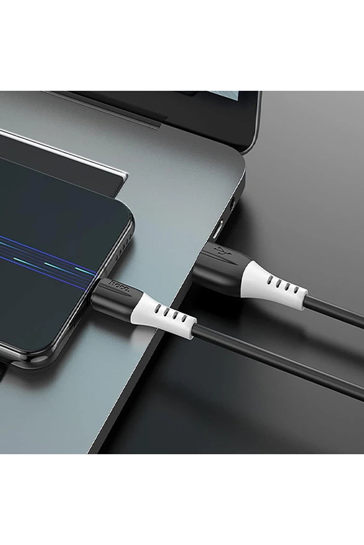 Hoco X82 Mi̇cro Usb To Usb 2.4A Si̇li̇kon Data Ve Şarj Kablosu-(5775) - Gms6499-2334