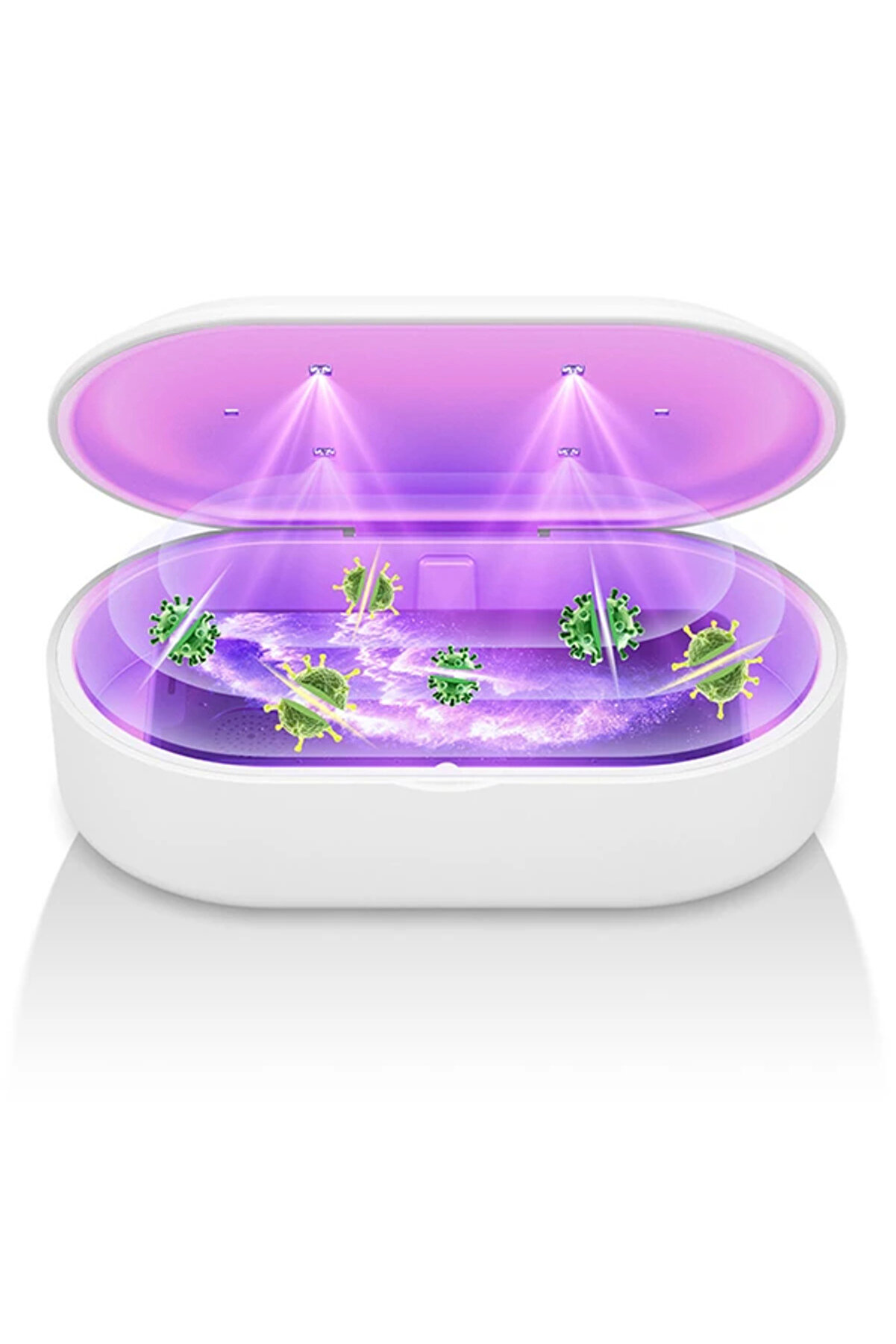 Ally 15W Hızlı Kablosuz Wi̇reless Şarj+Ultravi̇yole Steri̇li̇zer- Uv Box-(5775) - Gms2849-8250