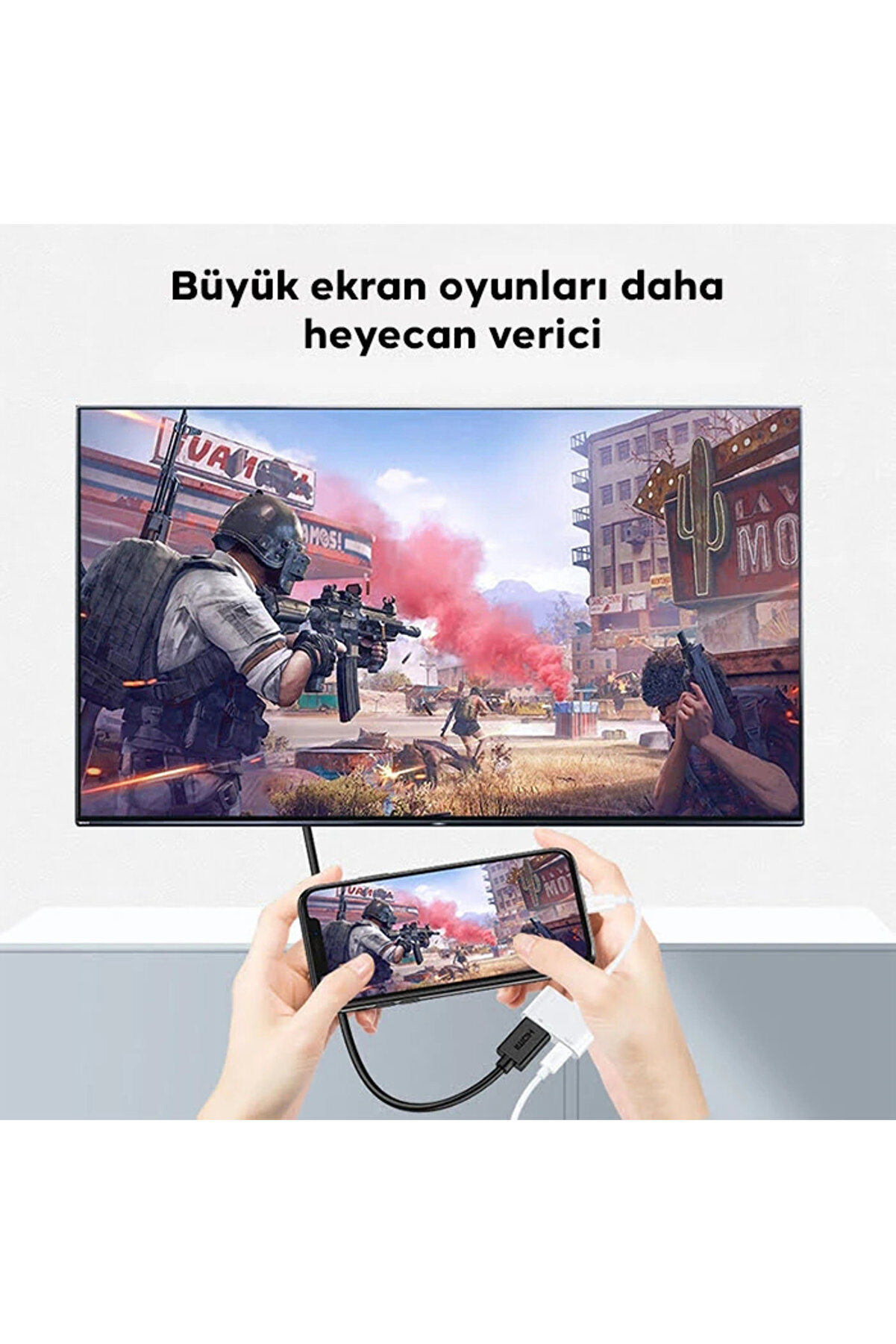 Ally İphone 15 Type-C To Type-C + Hdmı Çevi̇ri̇ci̇ Kablo Di̇ji̇tal Av Adaptörü-(1 - Dropx2339-7475