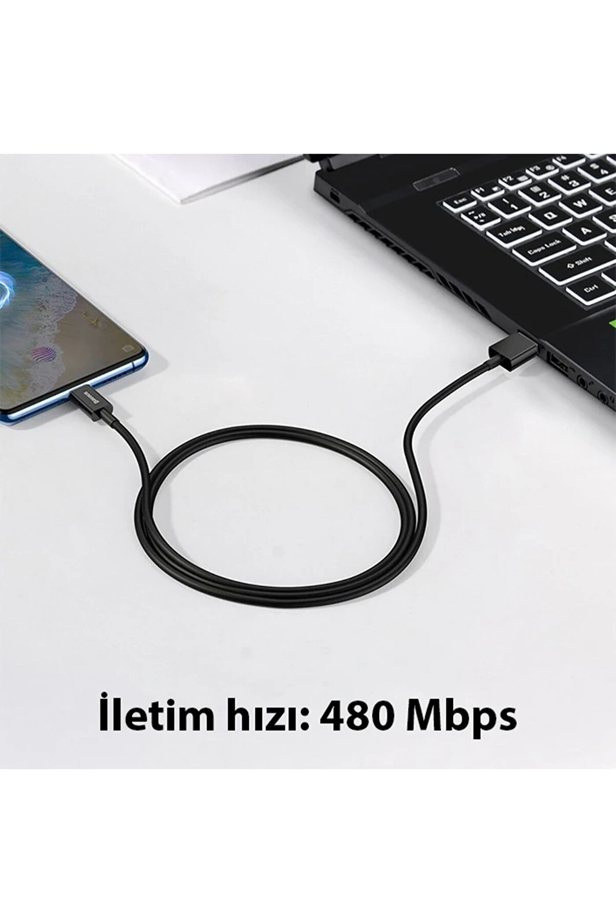 Superi̇or Seri̇es Usb To Mi̇kro Hızlı Şarj Ve Data Kablosu 2A 1M-(1903) - Dropx1765-8897