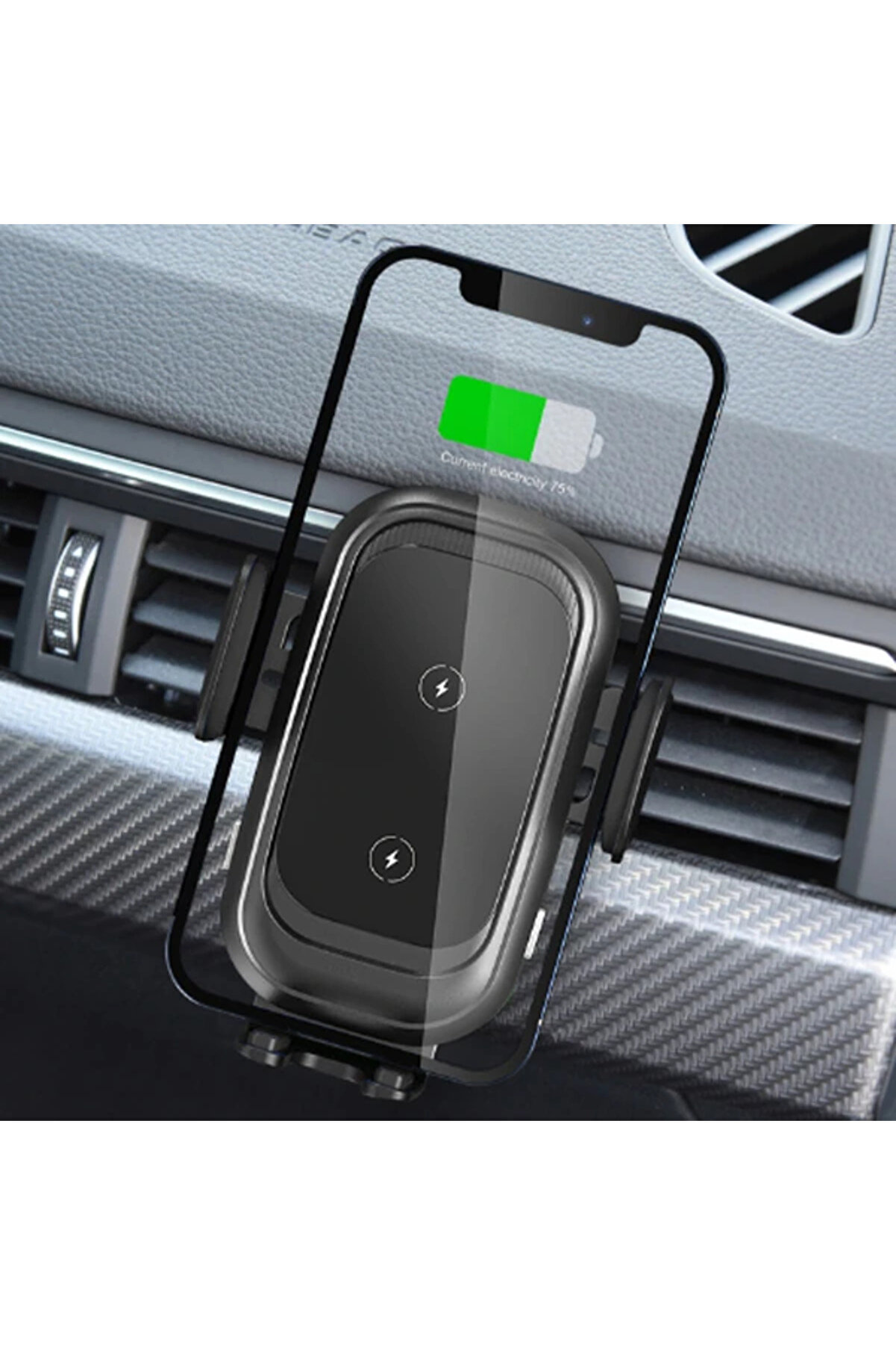 Ally Cw30 15W Hızlı Şarjlı Otomati̇k Araç İçi̇ Havalandırma Telefon Tutucu - Dropx4265-9638