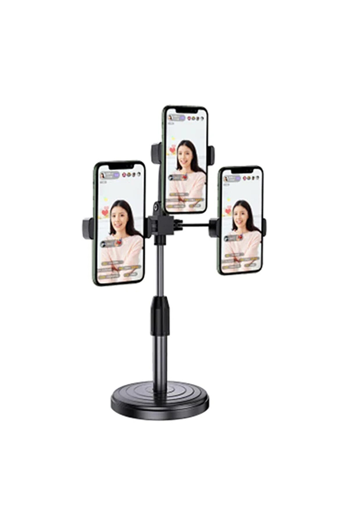 CepteToptan Ally Tripod Üçlü Telefon Tutucu Stand Youtuber Canlı Yayın Selfie Tiktok Ma - DROPX1145-5211