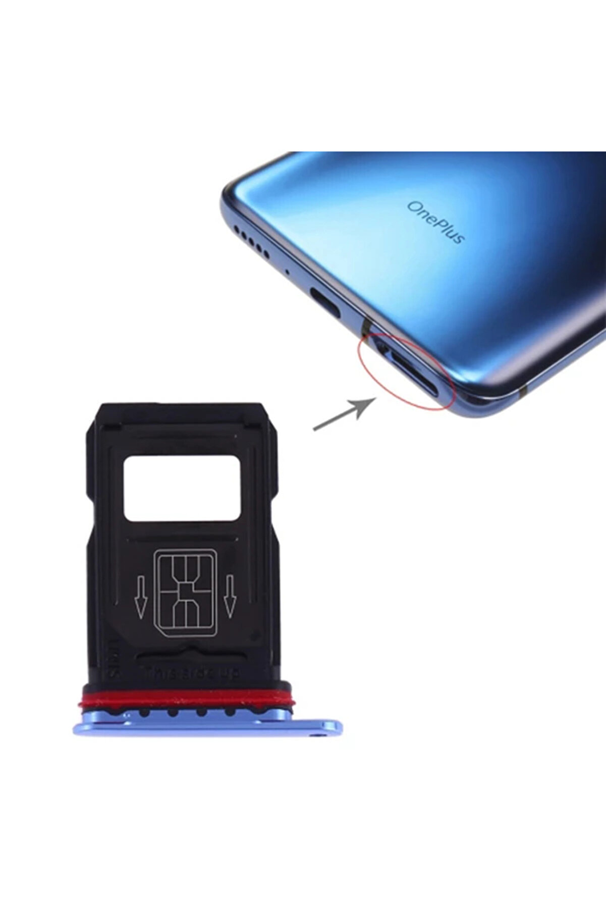 Oneplus 7 Pro Si̇m Kart Kapağı Tutucu Si̇m Yuvası-(5775) - Gms7592-8229