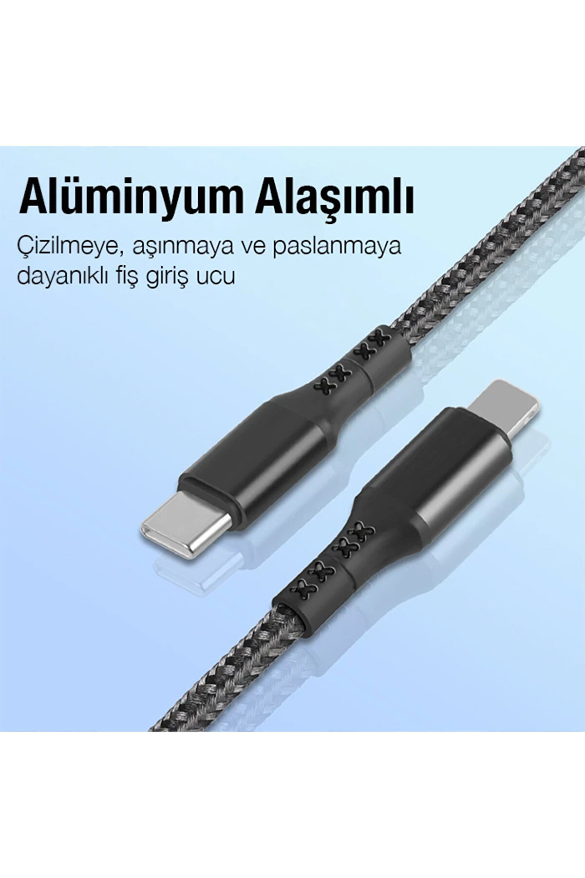 Ally 1Mt 27W Type-C To İphone Li̇ghtni̇ng Süper Hızlı Data Ve Şarj Kablosu Ak - Dropx2381-5492