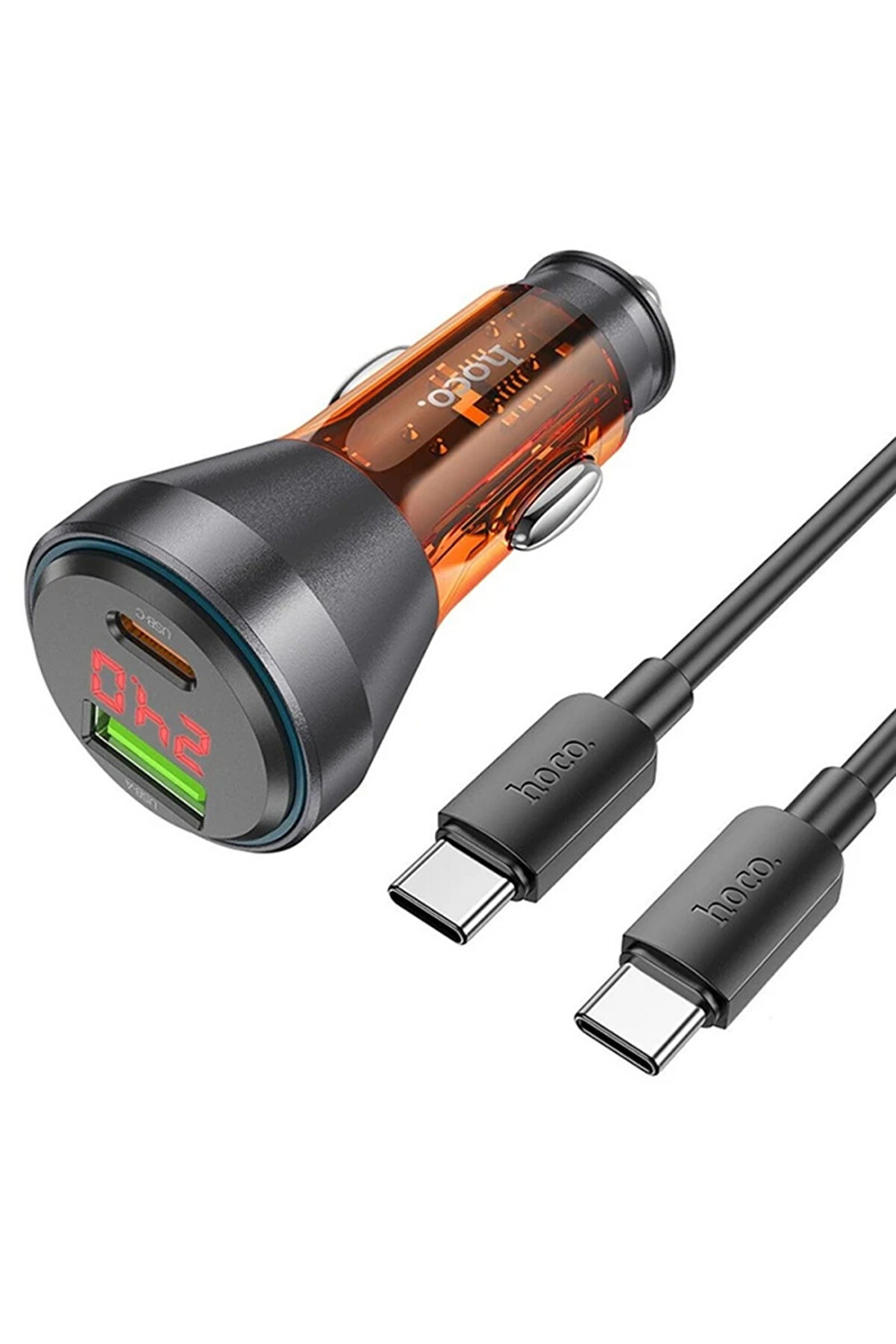 Hoco Nz12B Uni̇mpeded Pd48W Usb + Type-C Araç Çakmaklı Hızlı Şarj Aleti̇ + Type- - Gms2401-2371